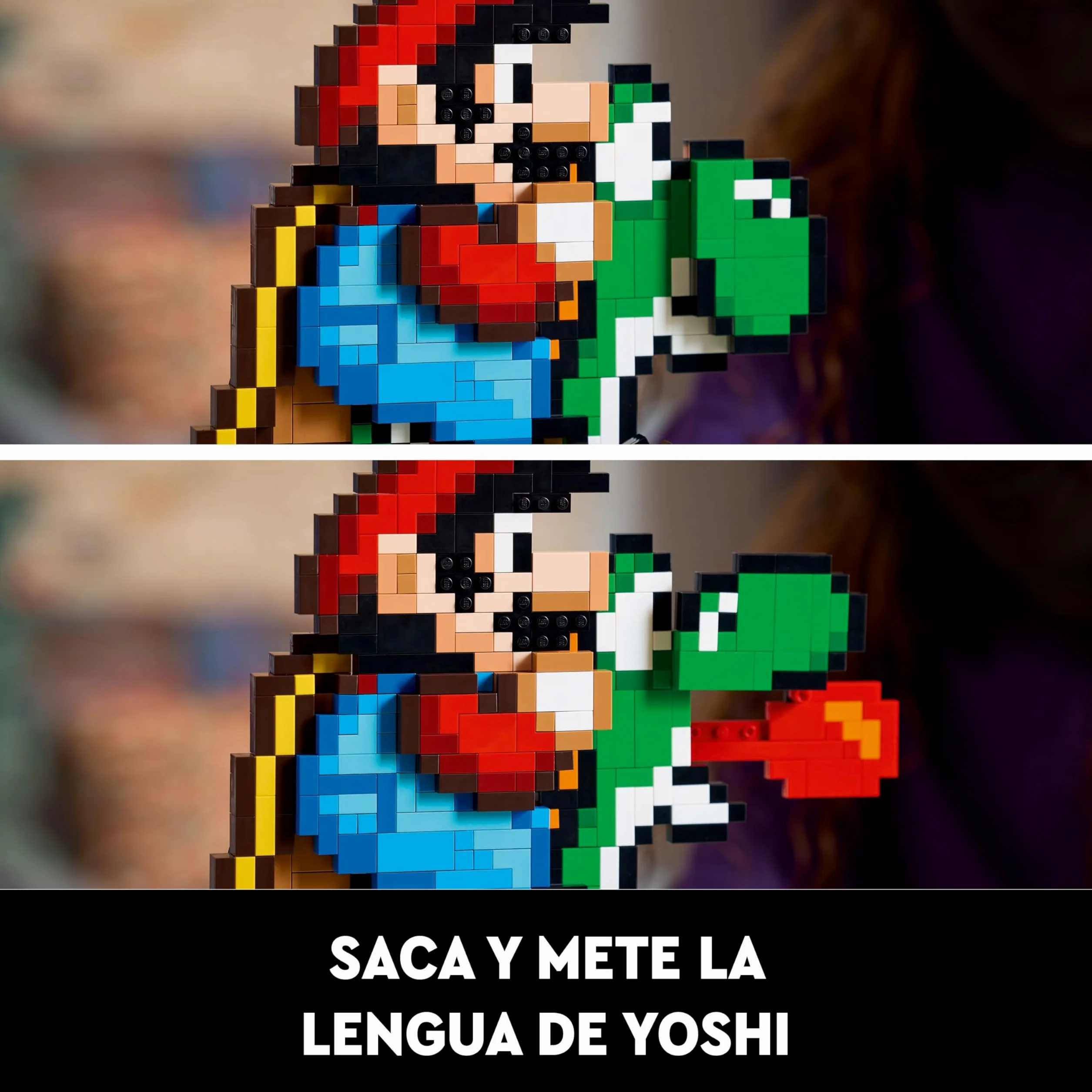 LEGO Super Mario World: Mario y Yoshi Kit de Maquetas para Adultos para Colección de Nintendo, Figuras Pixeladas, Regalo para Hombres y Mujeres, Decoración del Hogar y la Oficina 71438
