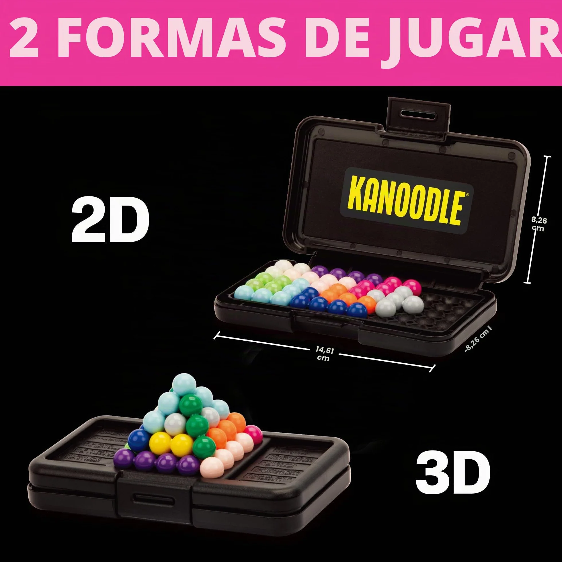 Learning Resources Kanoodle rompecabezas 3D y 2D juego lógico portátil 227 desafíos 228 piezas