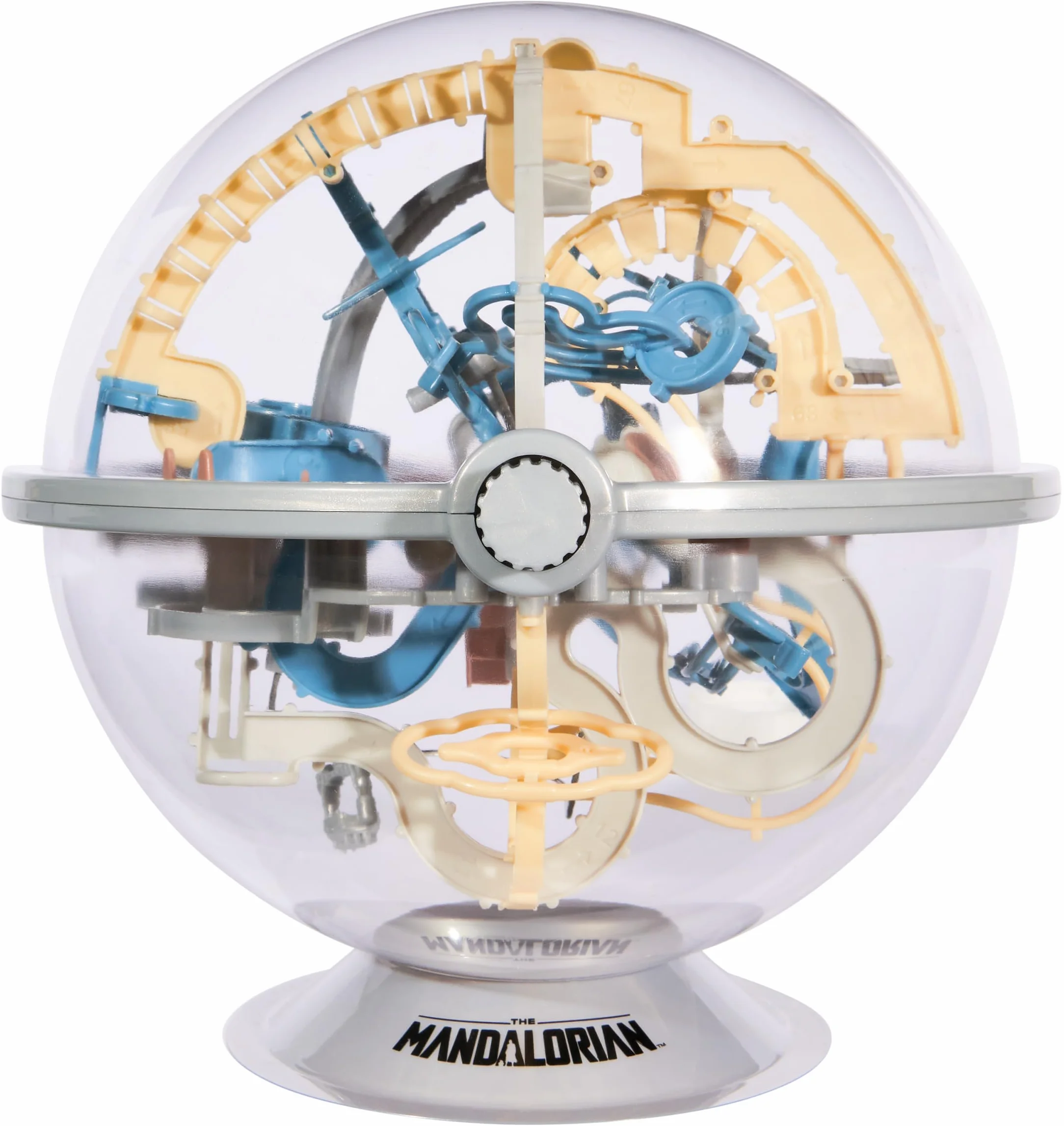 Spin Master Games Perplexus Star Wars - The Mandalorian - Laberinto de Bolas 3D con 80 obstáculos galácticos del Universo Star Wars con botón Giratorio Interactivo, a Partir de 8 años