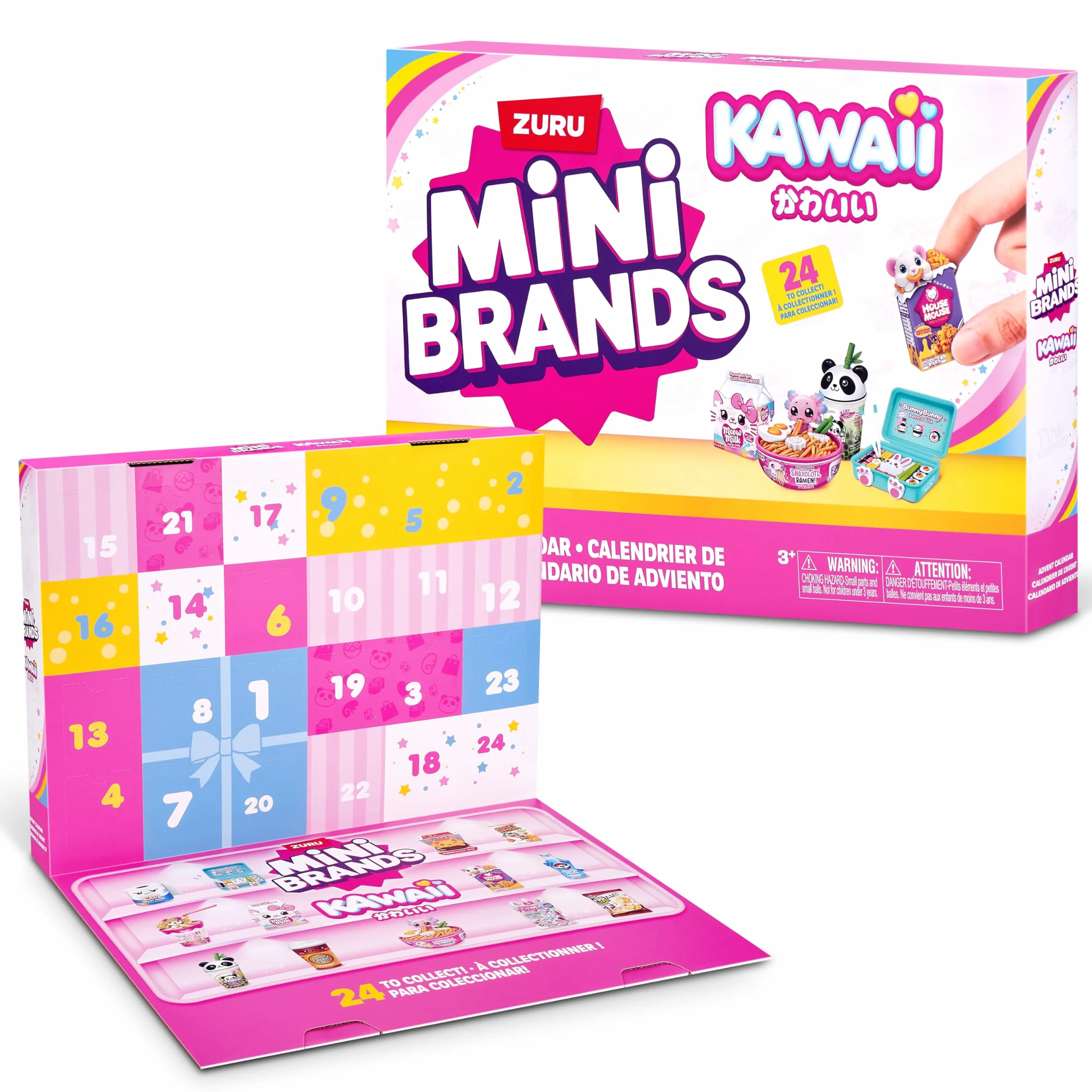 Mini Brands Kawaii Advent Calendar, Juguetes Coleccionables Seaonal para Niñas
