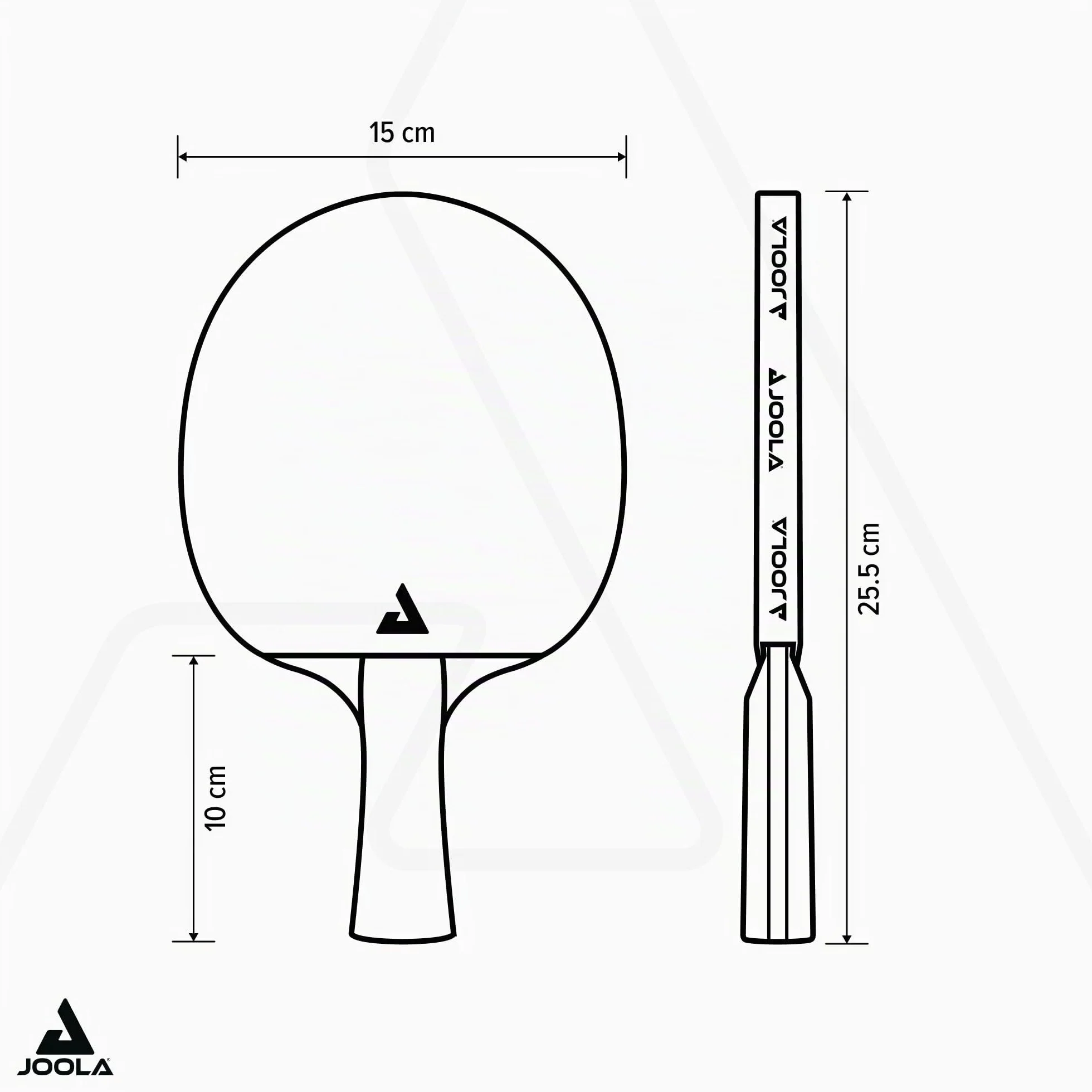 JOOLA Palas de Tenis de Mesa Profesionales Infinity Carbon Mega Carbon Rossi ITTF