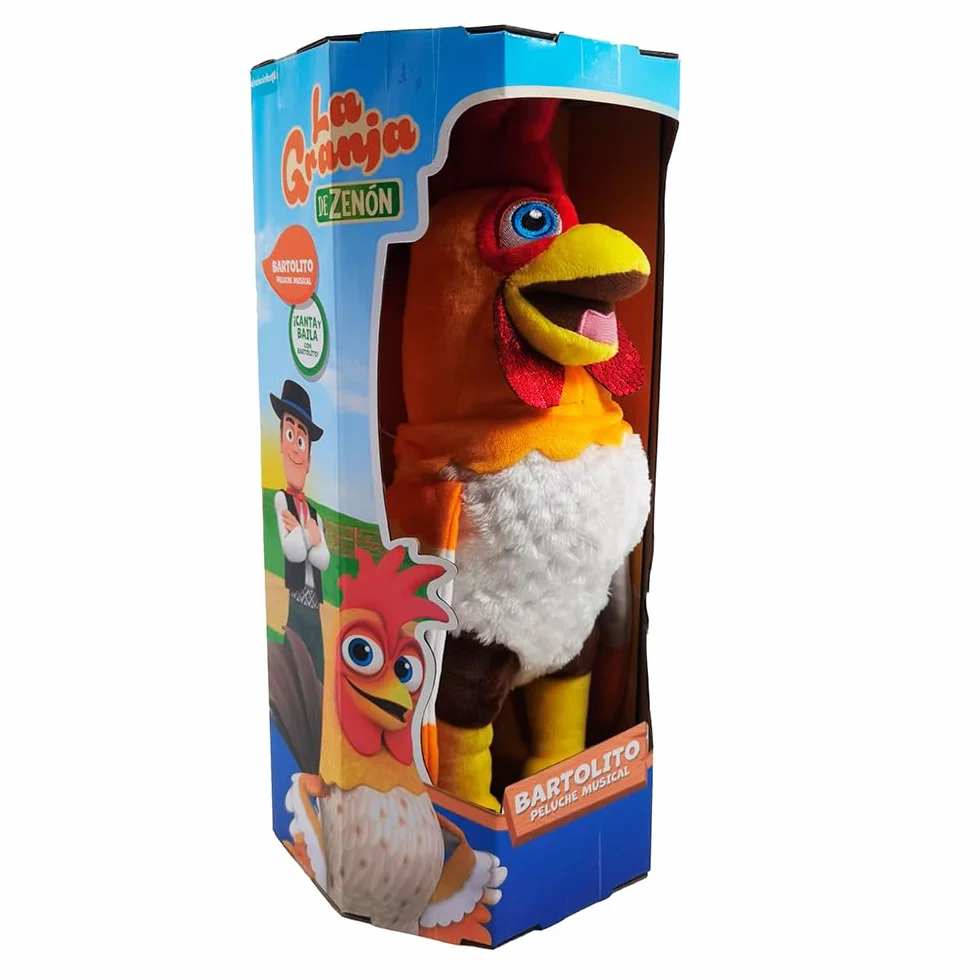 Bandai - La Granja De Zenón: Peluche Musical Bartolito Multicolor 80004