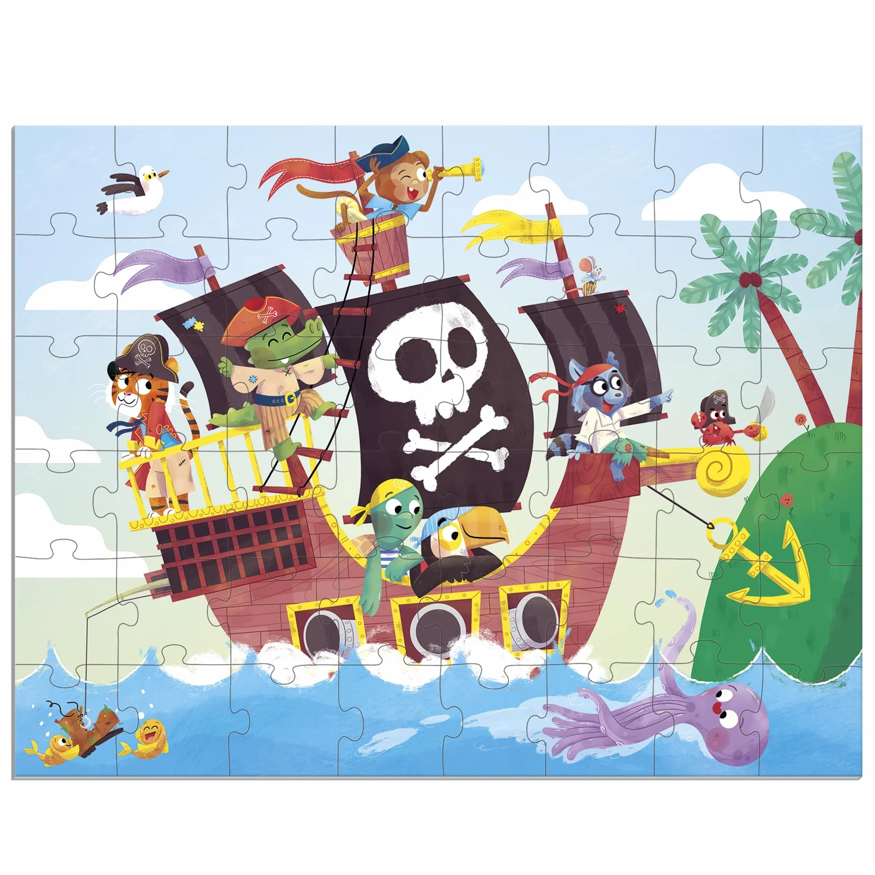 Goula Puzzle XXL Piratas - para niños a Partir de 4 años