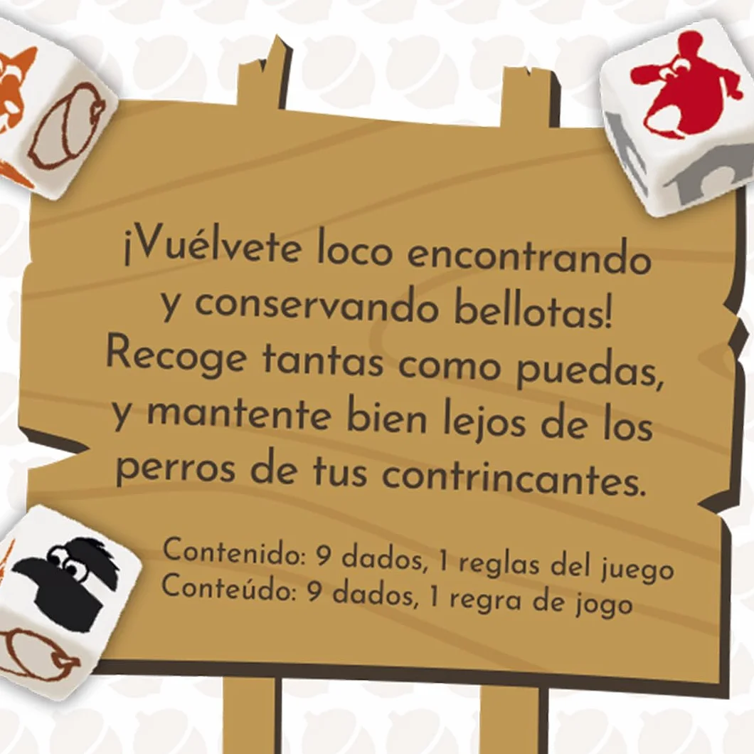 Game Factory Go Nuts! Juego de Dados de Bolsillo Push Your Luck 8+