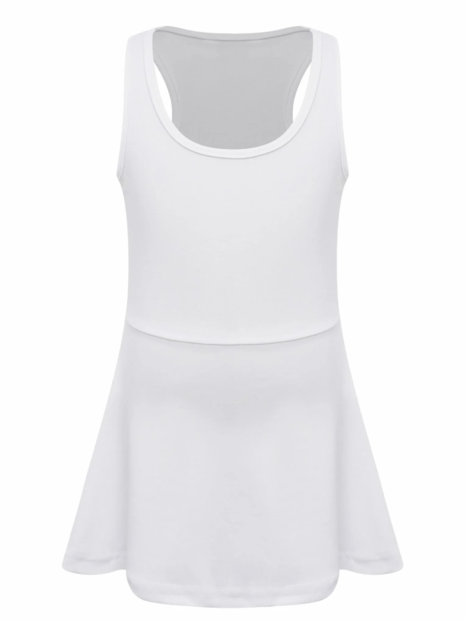 Traje de tenis sin mangas espalda cruzada para niños y niñas