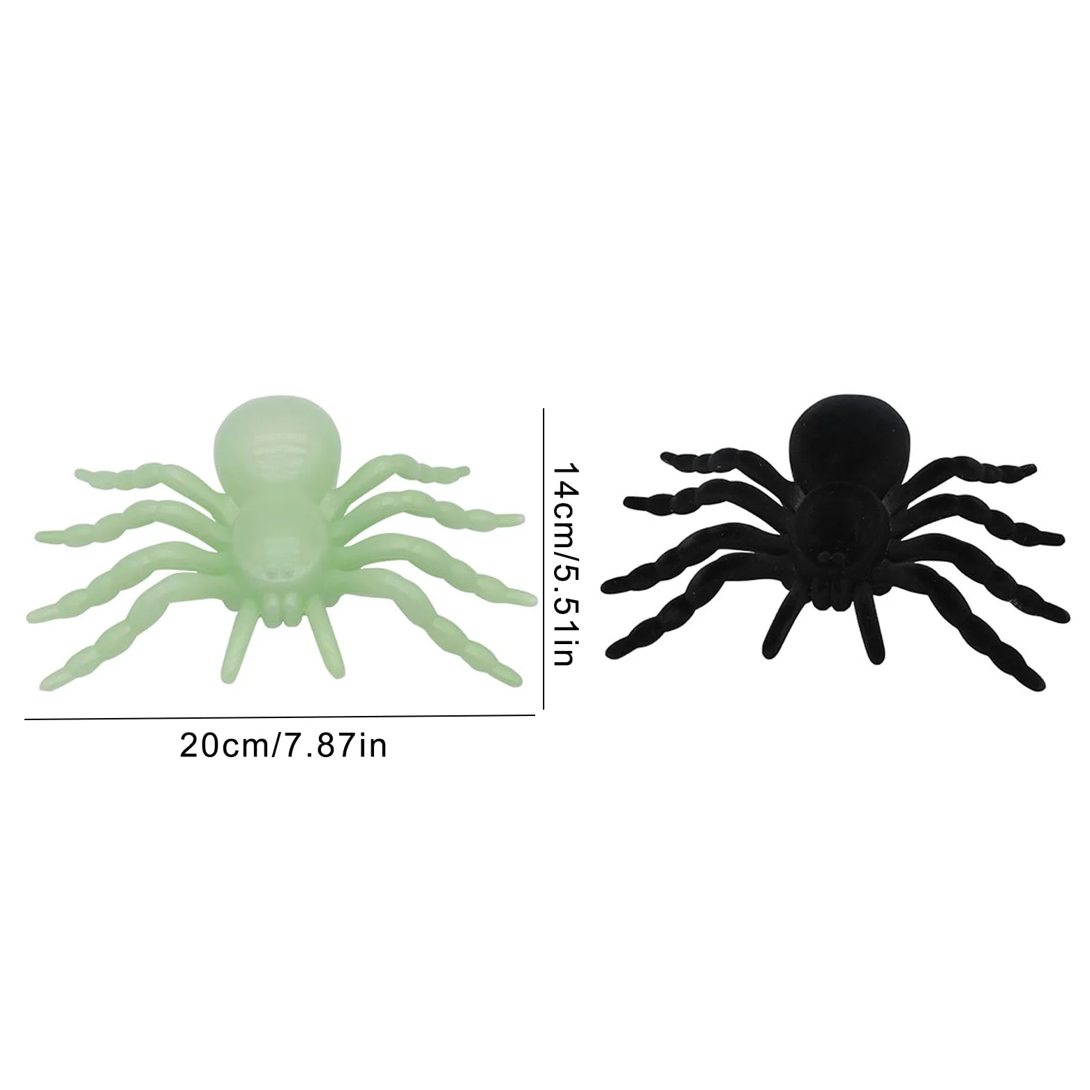 Paquete de accesorios portátil de plástico resistente para broma, elegante para los amantes de Halloween o decoración de eventos nocturnos
