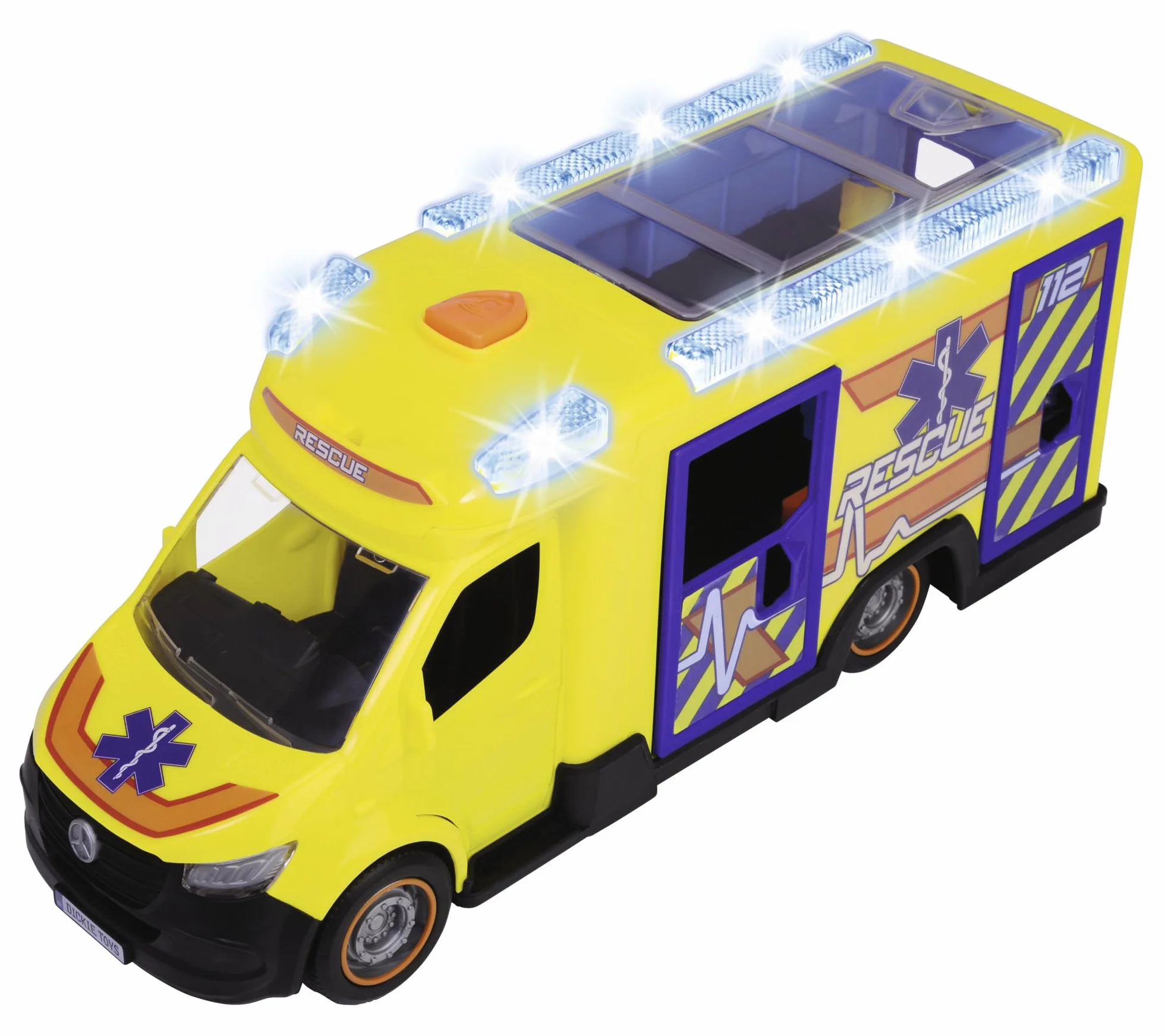 Dickie Toys - Sprinter DE Ambulancia DE Fuego Y Rescate