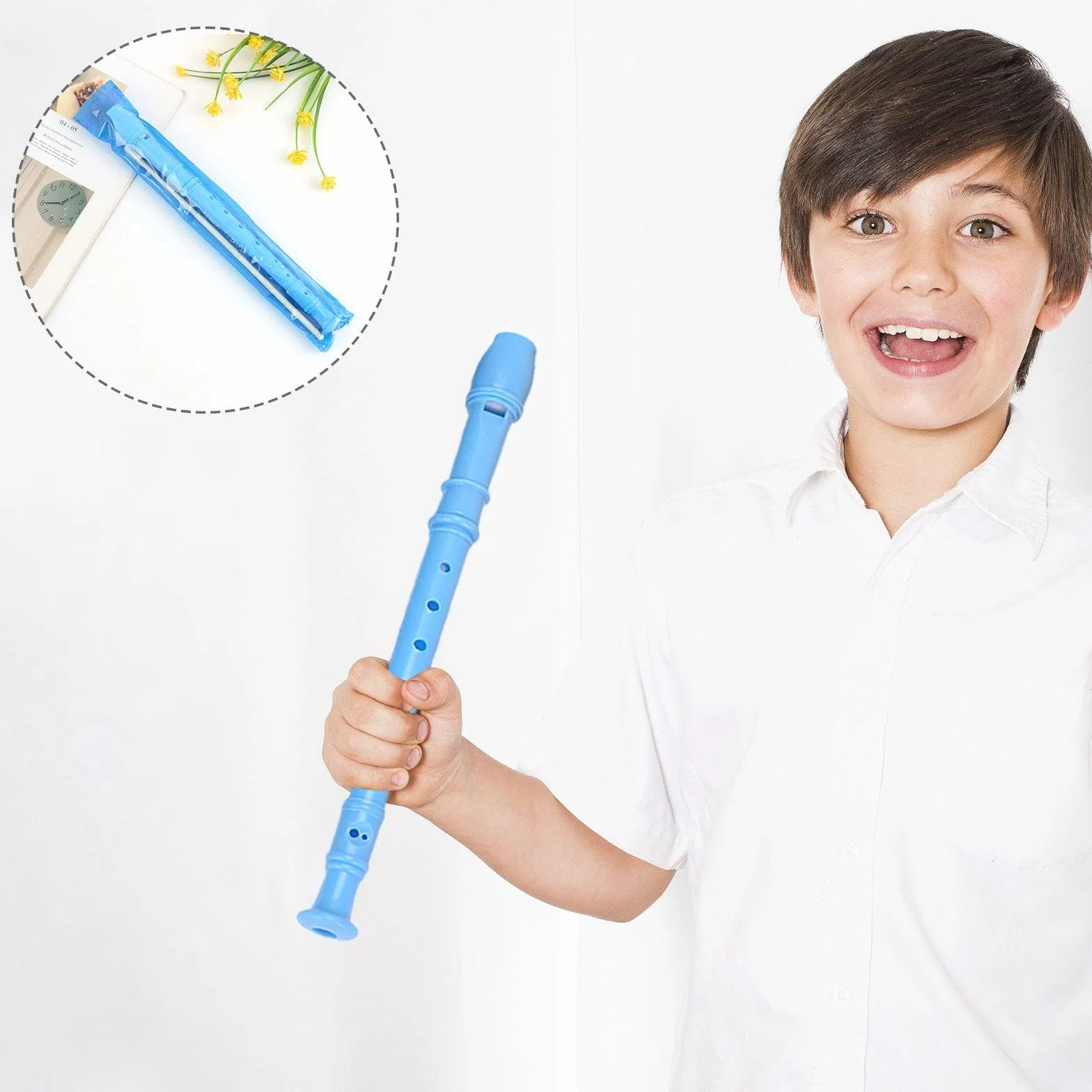3 Piezas De Flautas De Plástico, Tocando Instrumentos Musicales, Equipos Musicales De Educación Temprana, Práctica De Flauta Infantil Y Juguetes Para Niños.