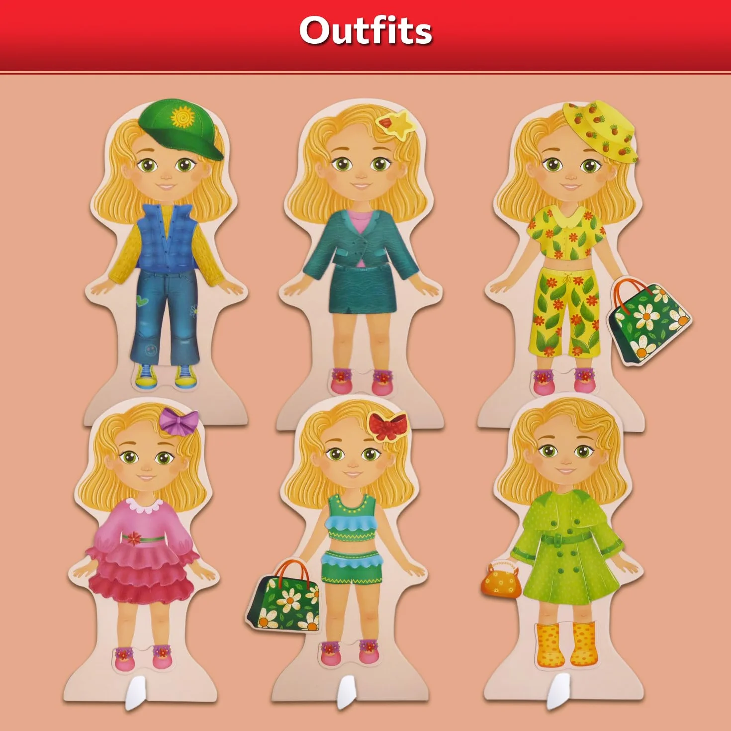 MAGNIKON Muñeca magnética de Eva la muñeca, muñecos magnéticos para vestir, muñecos magnéticos, juguetes para viajar, libro de vestir, juego magnético con 46 imanes