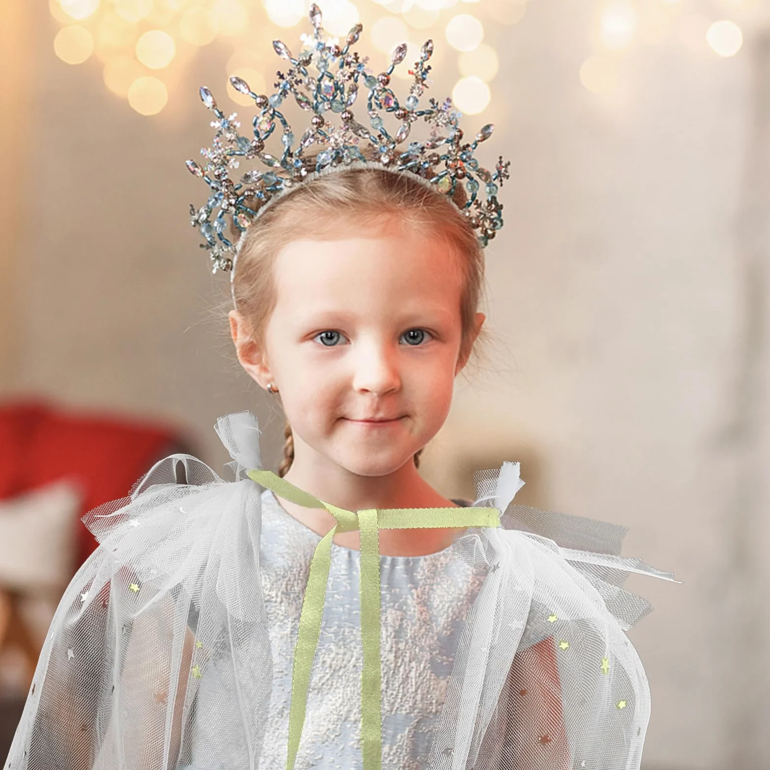 Alasum Disfraz de Princesa para Niña Transpirable y Fácil de Quitar Capa de Gasa Color Adecuado para Fiestas de Disfraces y Cumpleaños