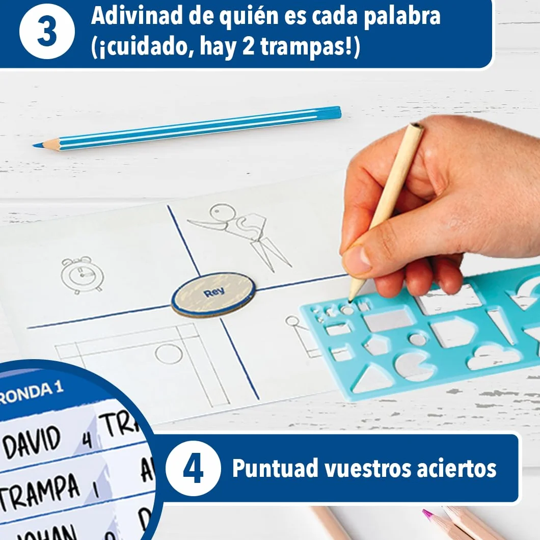 MAGICBOX Icon - Juego de Mesa de Dibujo | Party Game para Jugar con Amigos y Familia - De 2 a 6 Jugadores | Diversión y Risas Aseguradas | A Partir de 10 años