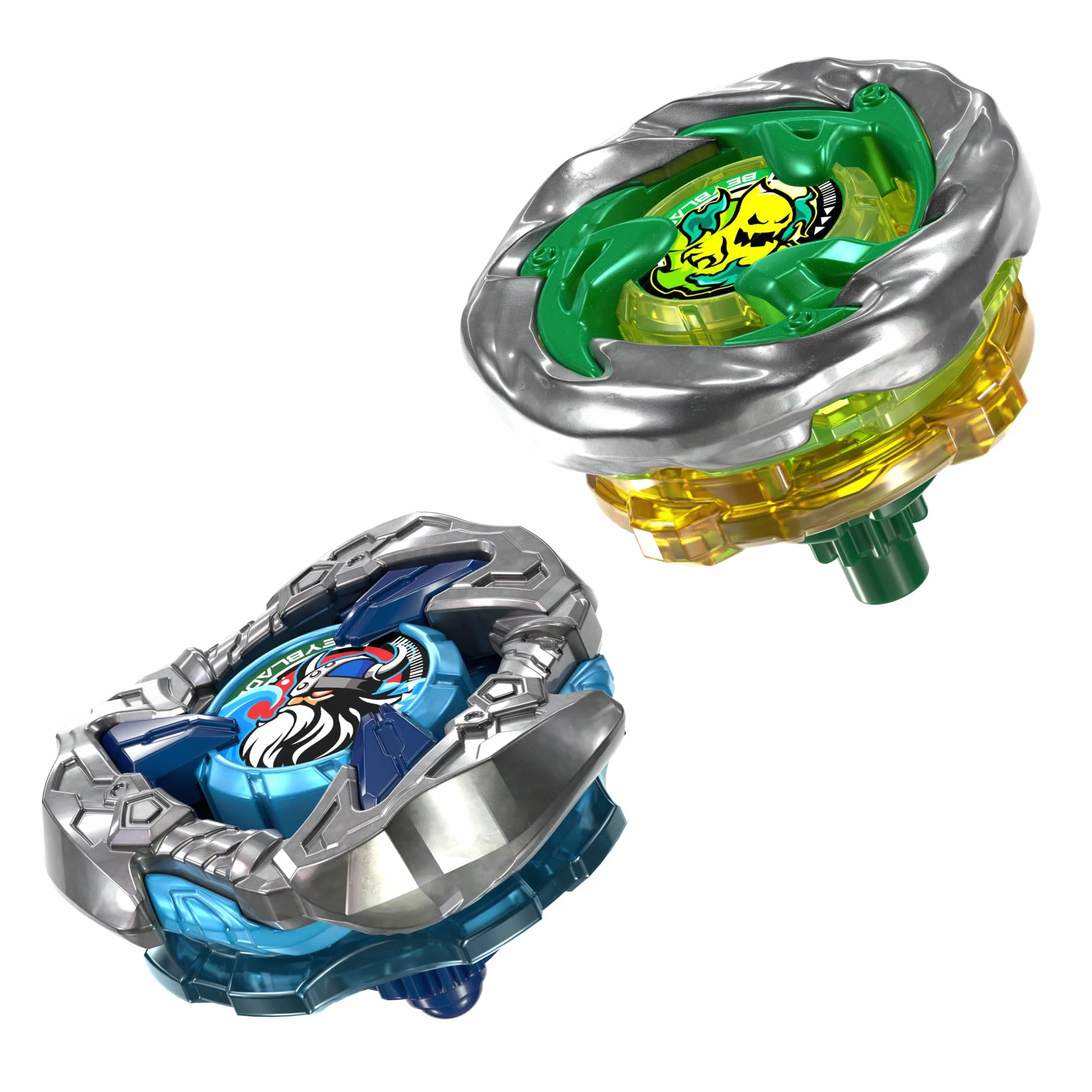 Beyblade X, Circle Ghost 4-60LR UX y Hack Viking 4-55O UX, Pack Doble Takara Tomy con 2 Tops de rotación Derecha, Juego de Tops de Batalla, A Partir de 8 años