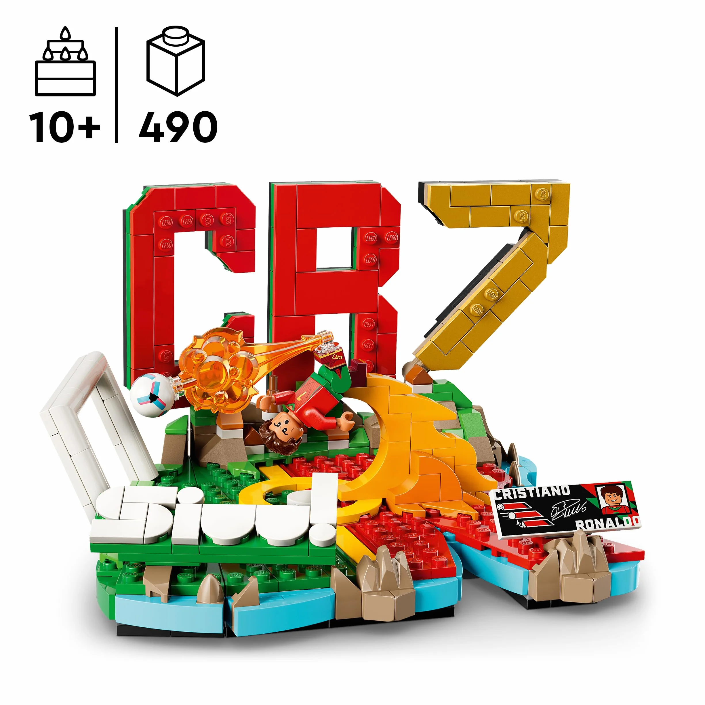LEGO Editions Cristiano Ronaldo Fenómenos del Fútbol Juguete de Construcción Minifigura de Futbolista 43012 Regalo para Niños 10+ Años