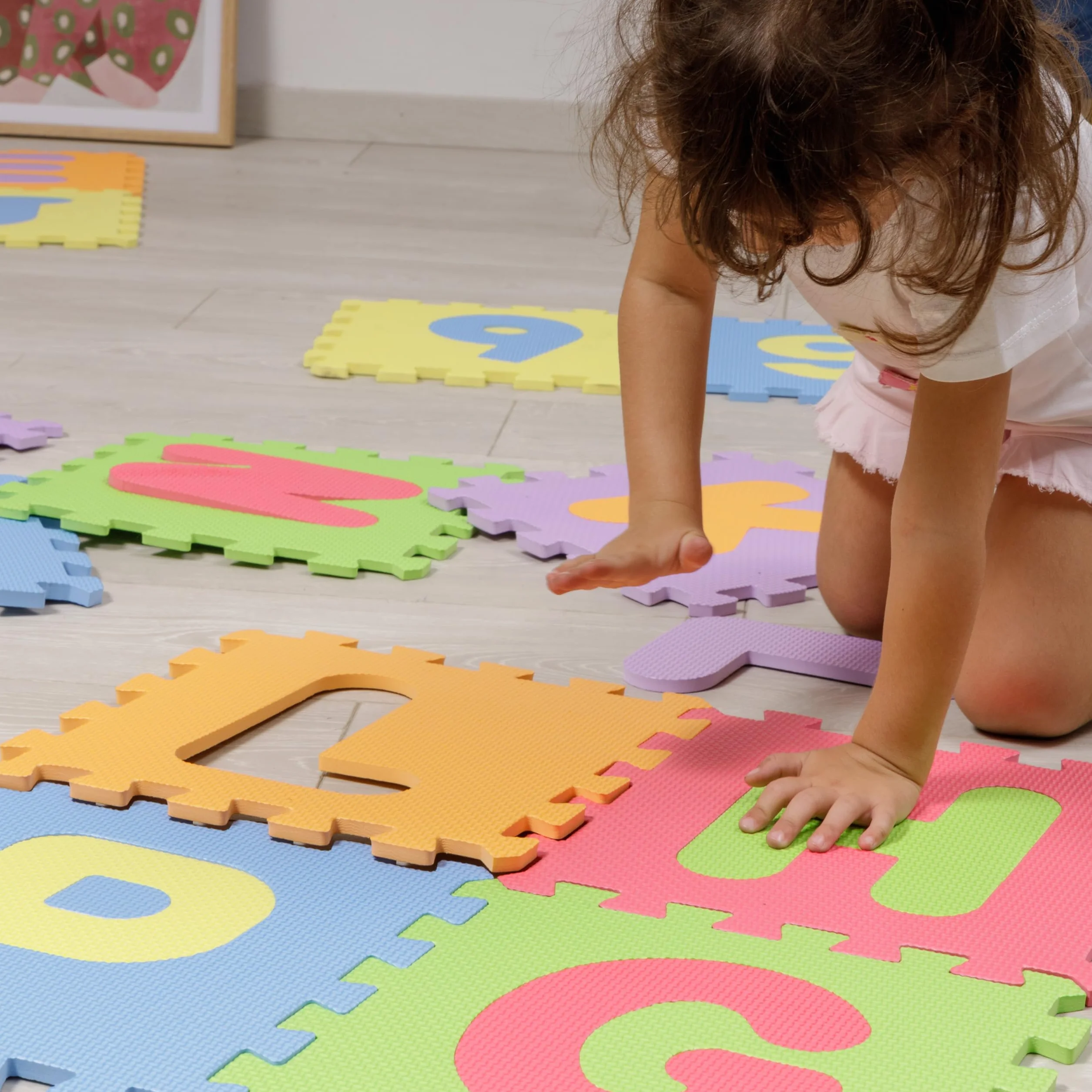 Baroni Toys Alfombra Puzzle Infantil 26 Piezas EVA, Números Desmontable, 30x30 cm