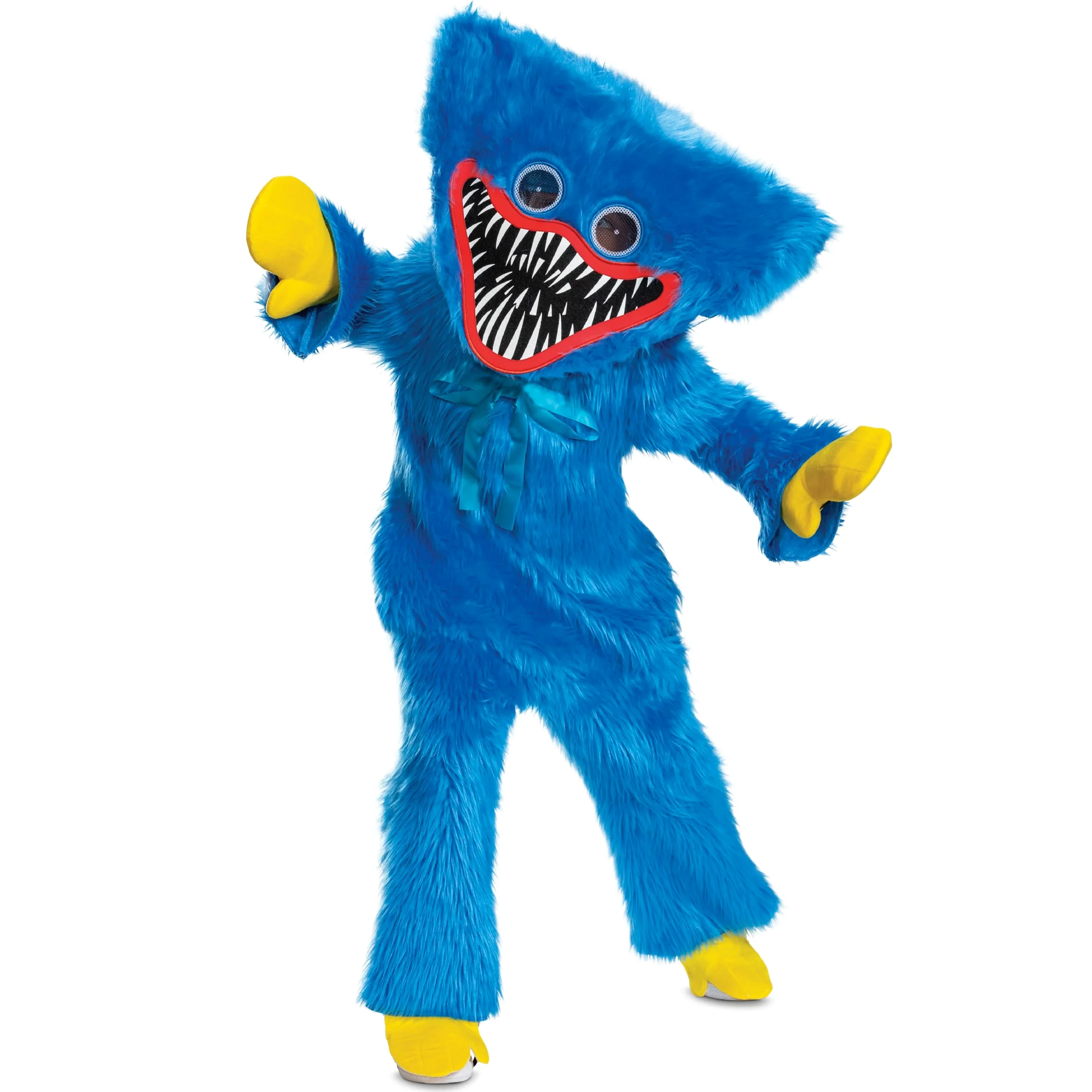 Huggy Wuggy - Disfraz oficial de Poppy Playtime Deluxe para niños con tocado