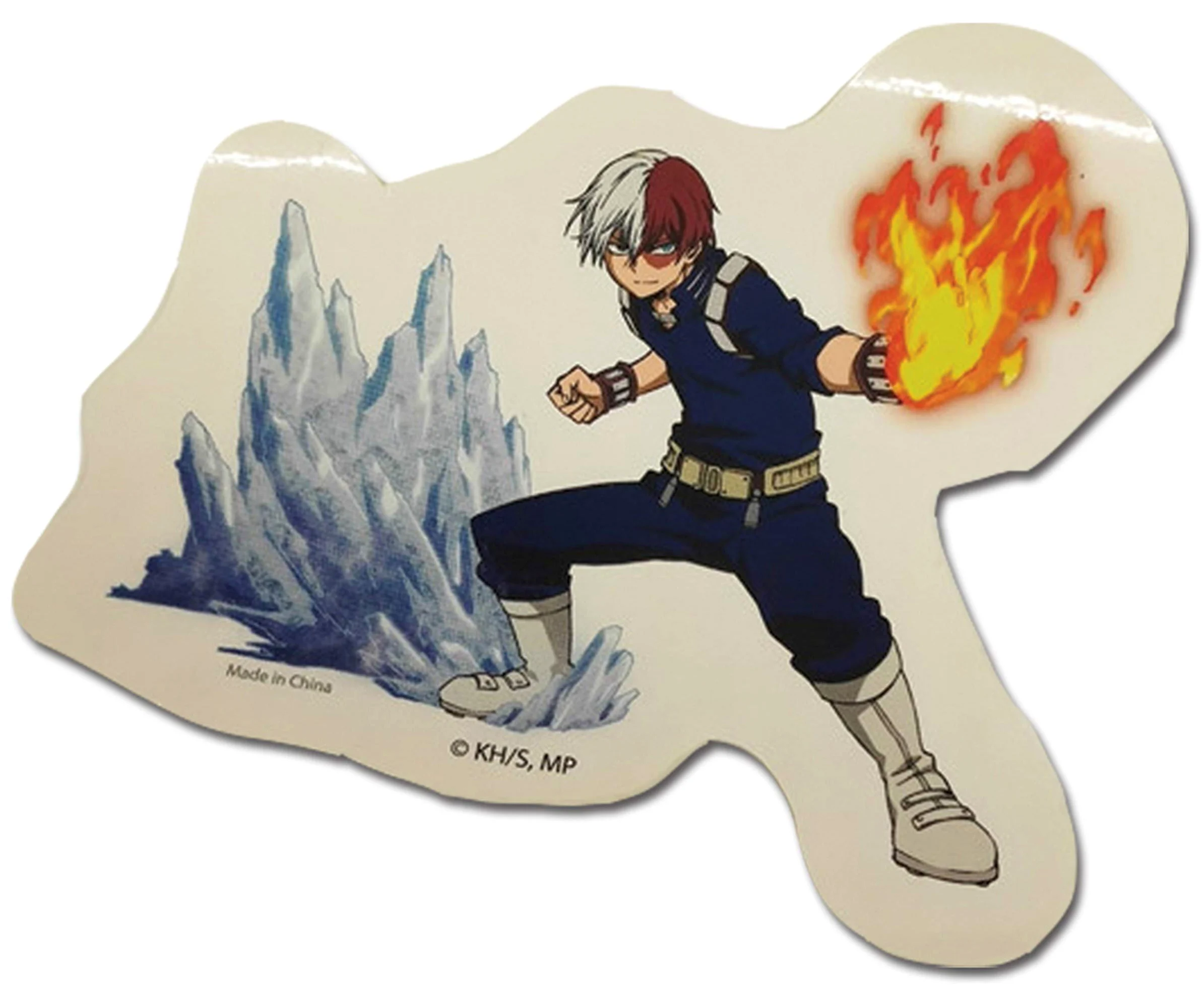 My Hero Academia- Todoroki - Adhesivo troquelado (8,9 cm)