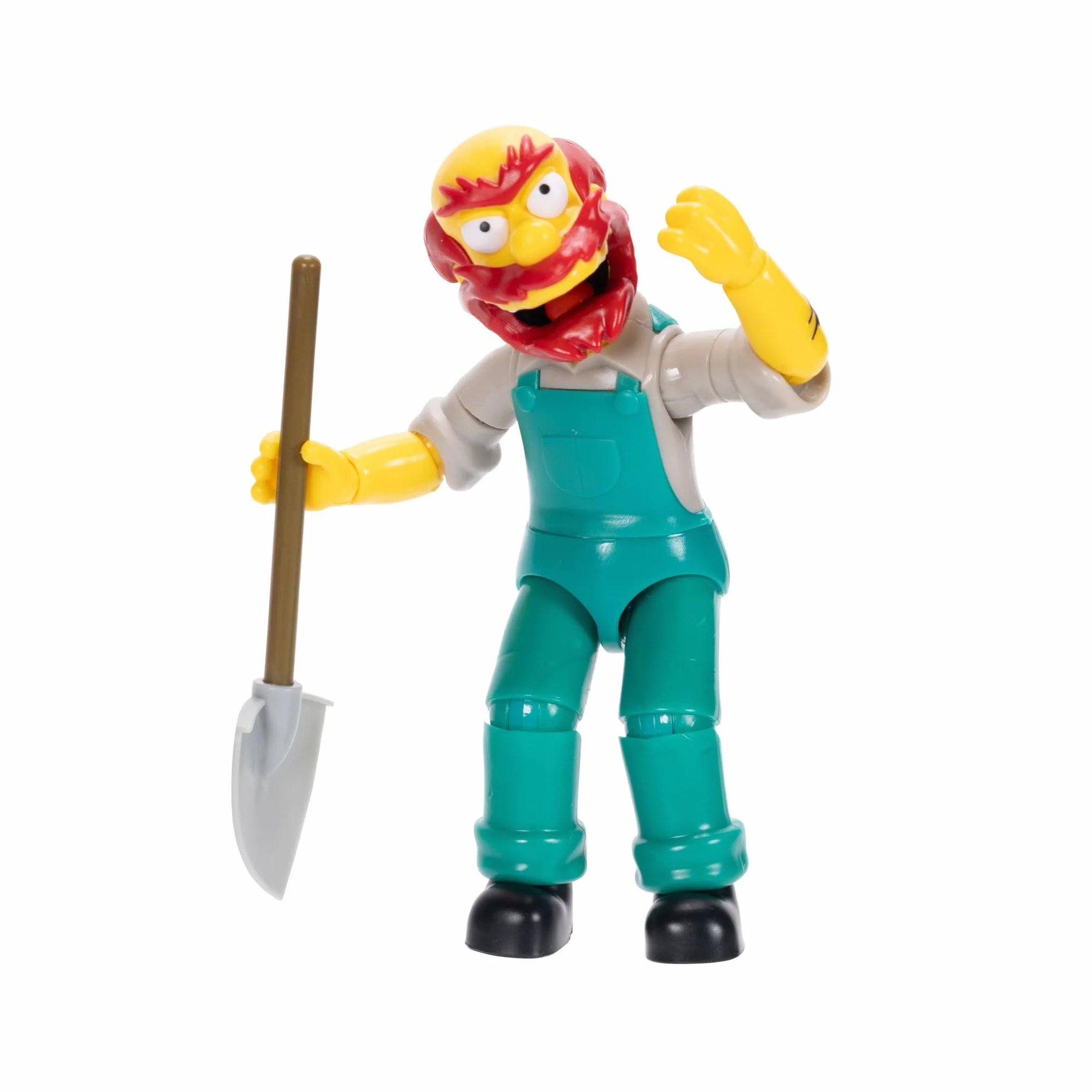 Los Simpsons - Figura Groundskeeper Willie de 13 cm Totalmente articulada - Figura Coleccionista de los Simpsons - para Niños 3 Años +