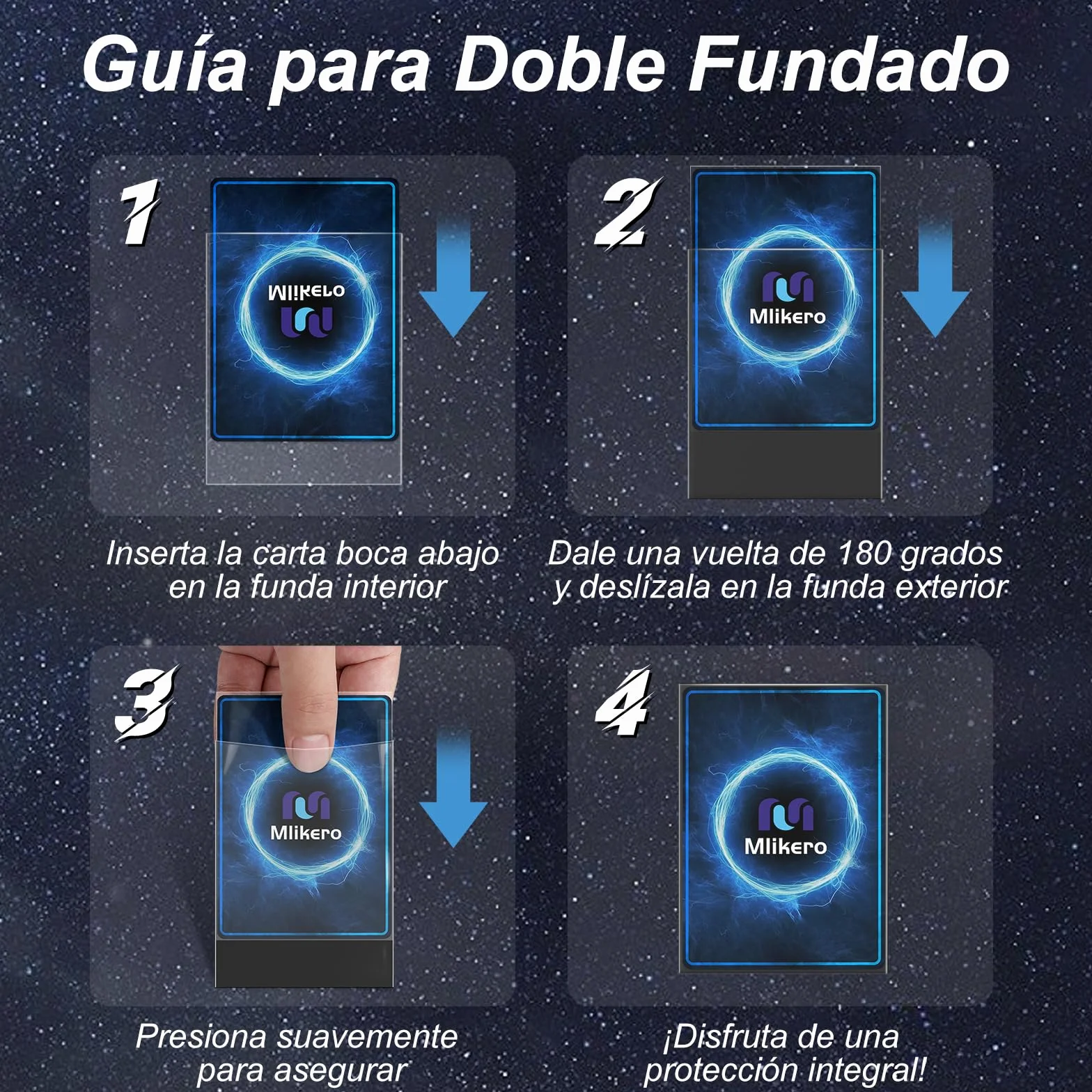Mlikero 600 Paquete de Fundas Cartas, Perfect Fit Inner Card Sleeves, Funda Cartas para Cartas de Comercio, Cartas de Deportes