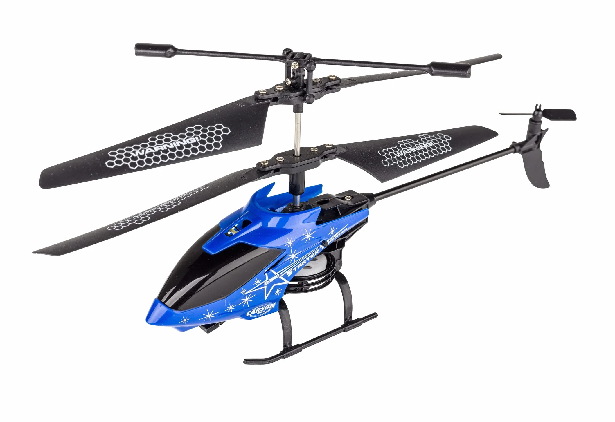 Carson 500507165 Starter Tyrann 230 IR 2Ch RTF Night Blue - Helicóptero teledirigido, helicóptero con radiocontrol, para Principiantes, helicóptero radiocontrolado, Juguete teledirigido