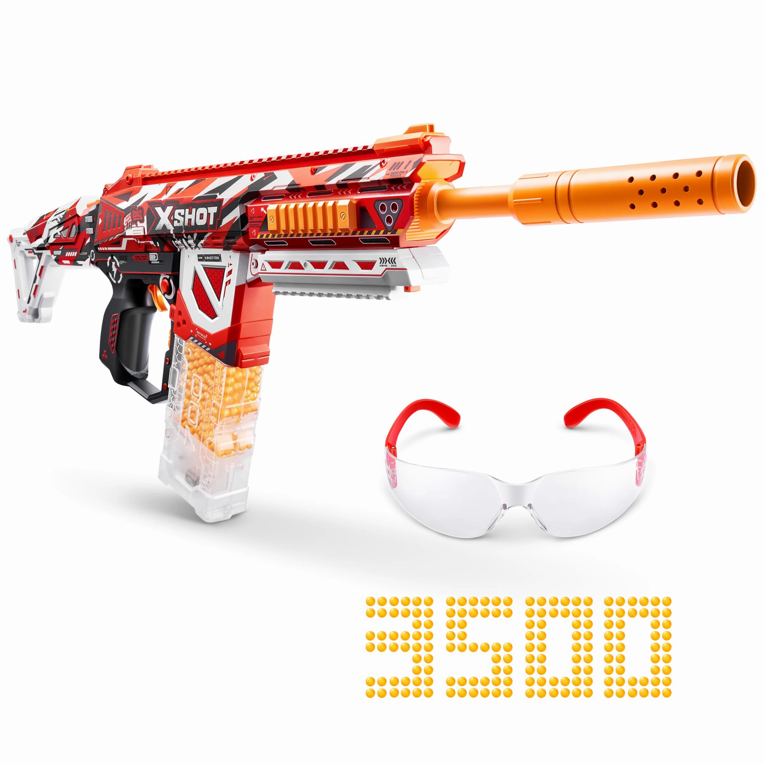 Pistola XSHOT Hyper Gel HPG-700 (3,500 Bolitas de Gel) de ZURU