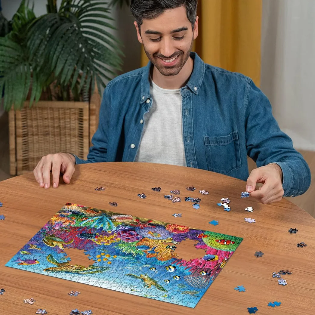 Ravensburger - Puzzle 500 Piezas Aguas Tropicales | Puzzle 500 Piezas Adultos | 49x36 Cm | Rompecabezas Adultos | Para Toda La Familia | Regalo Adulto