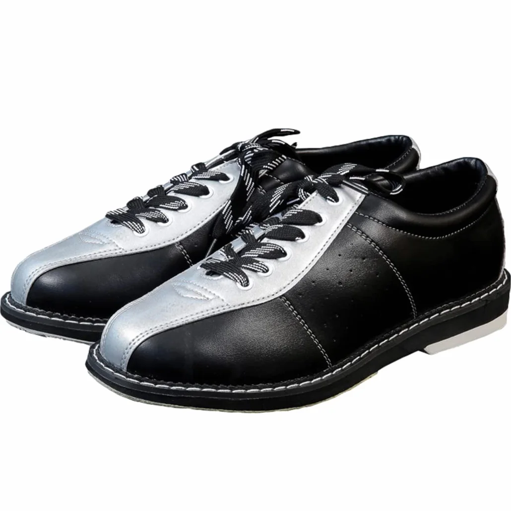 Zapatos De Bolos para Hombres Cuero Antideslizantes Transpirable