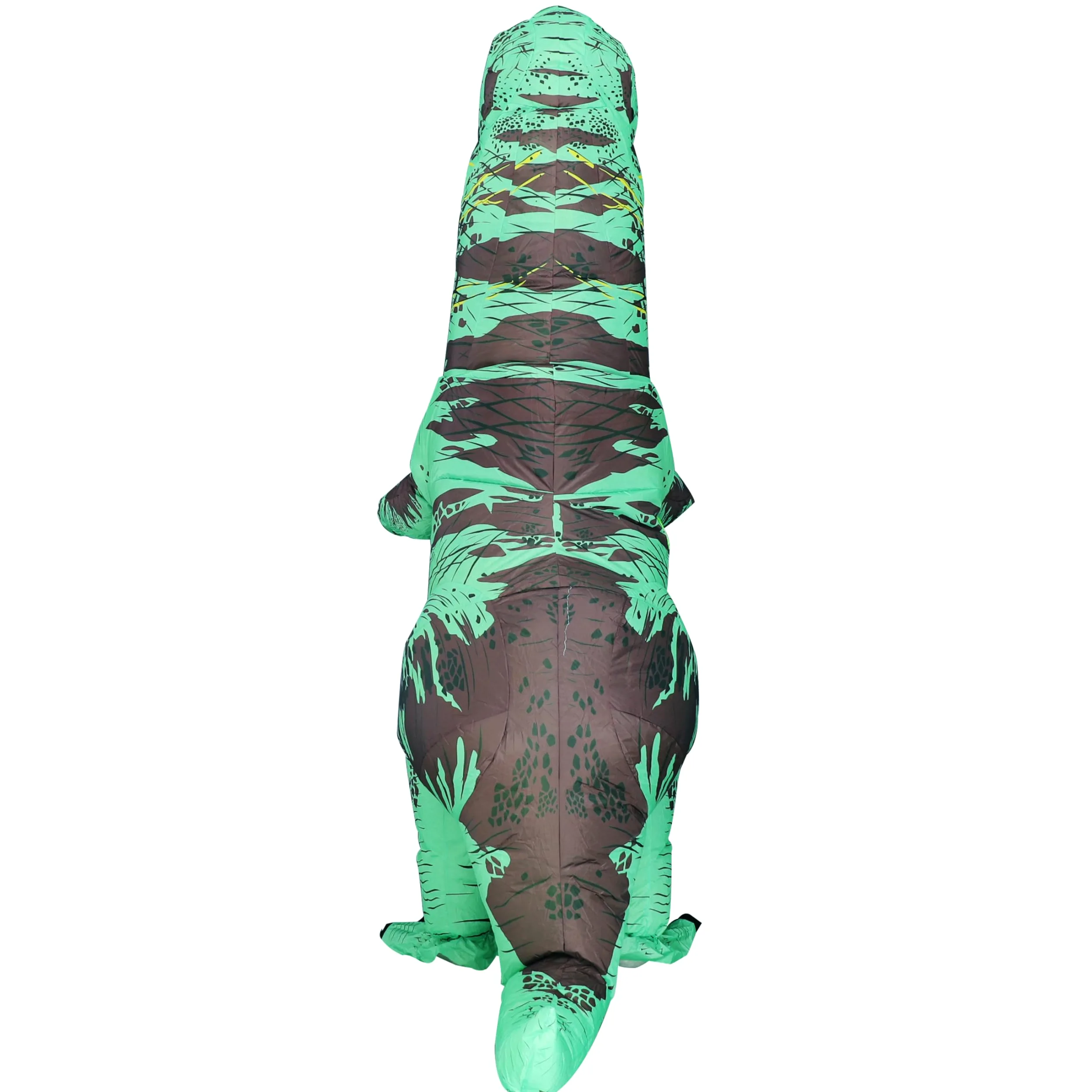Disfraz inflable de dinosaurio para adultos, disfraz de T-Rex de cuerpo completo para fiesta de cosplay (verde)