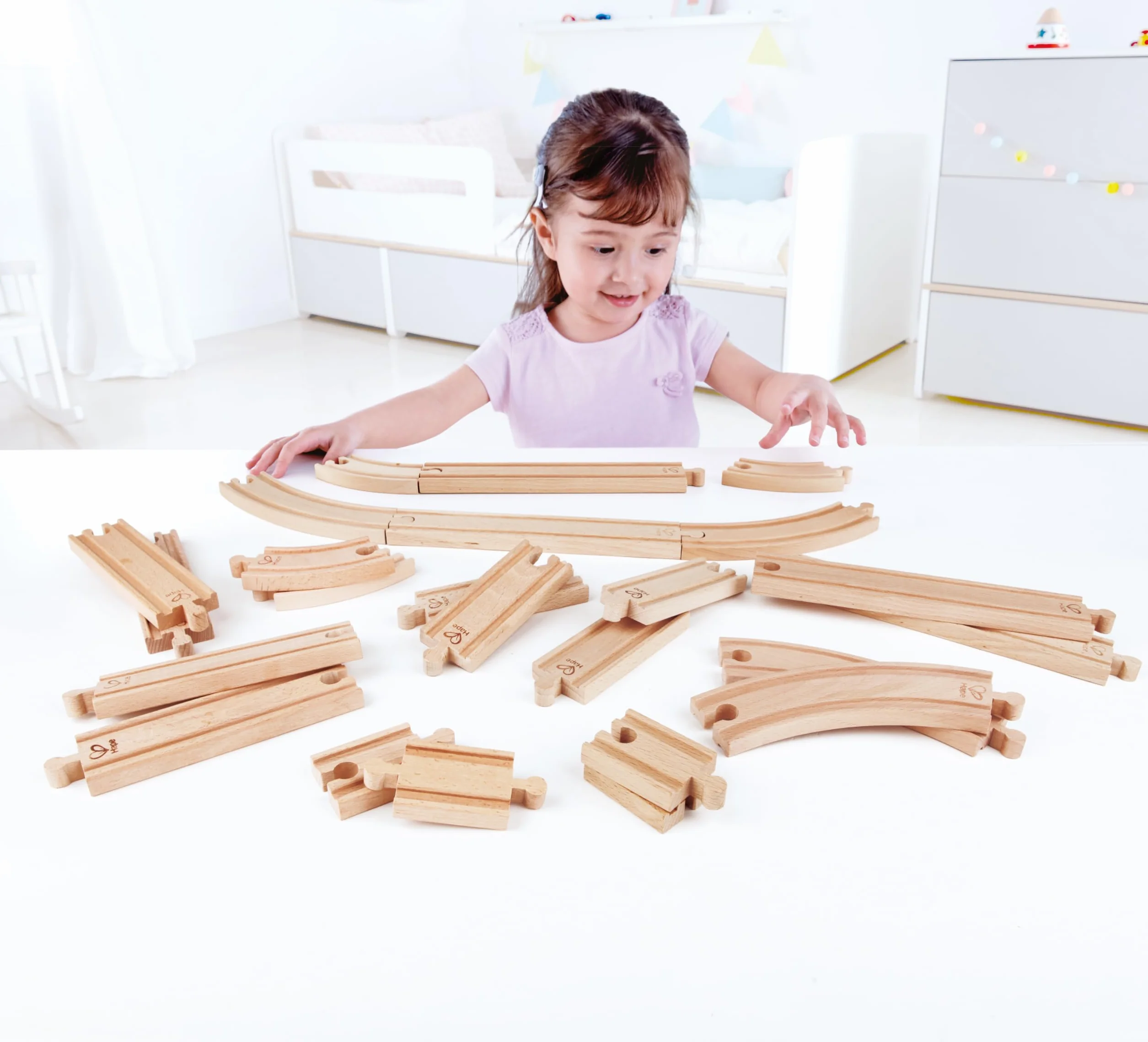 Hape - Pack Súper Extensión de Vías (Toynamics E3707)