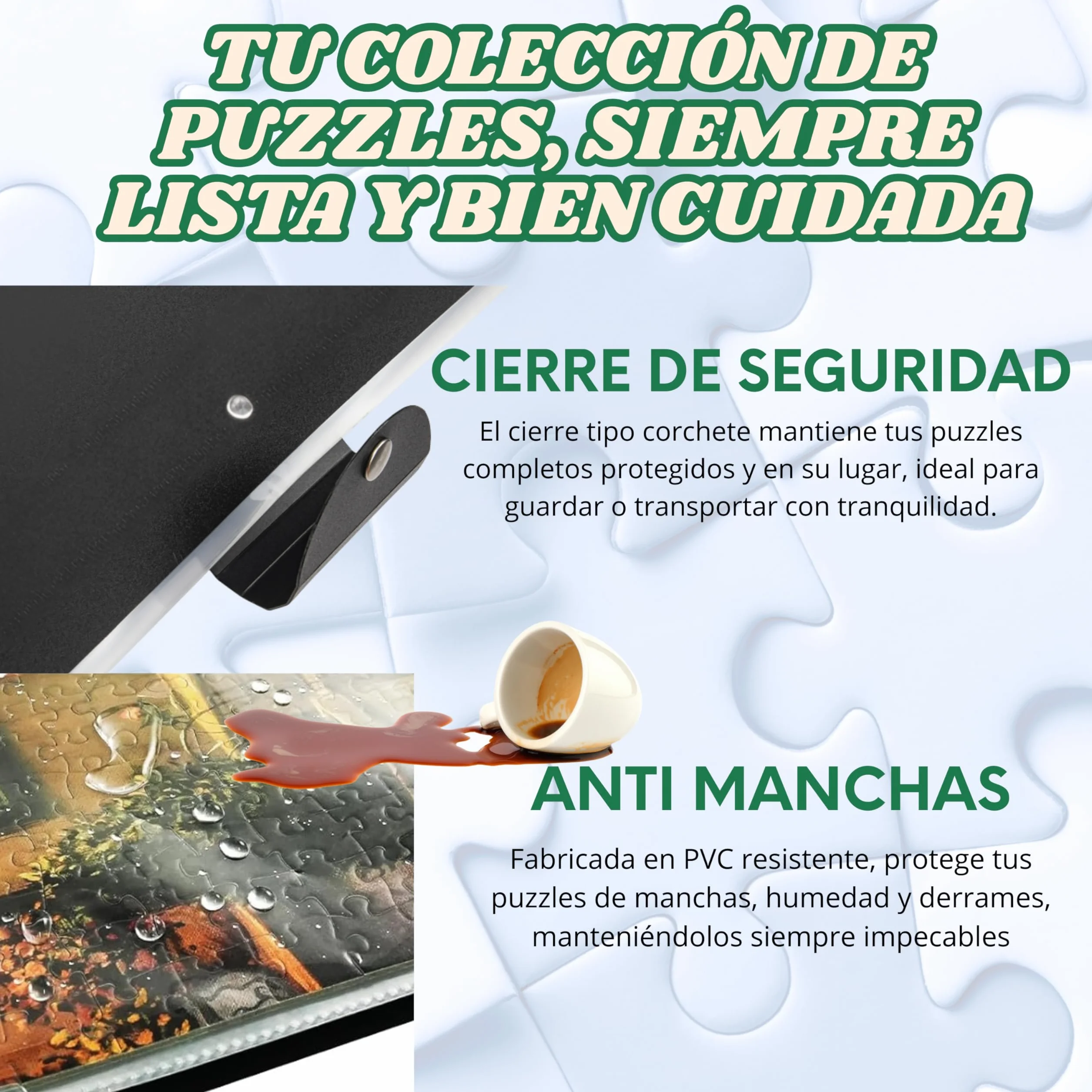 Carpeta de almacenamiento de Puzzles 1000 Piezas Capacidad 20