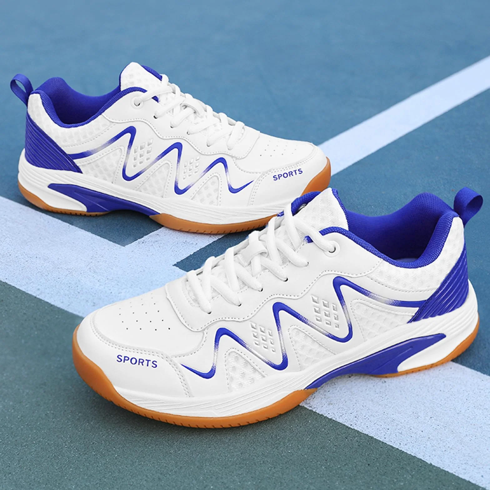 JiuQing Zapatos De Bádminton Hombre Mujer Zapatillas De Tenis Pickleball Zapatos De Entrenamiento Ligeros para Cancha Interior