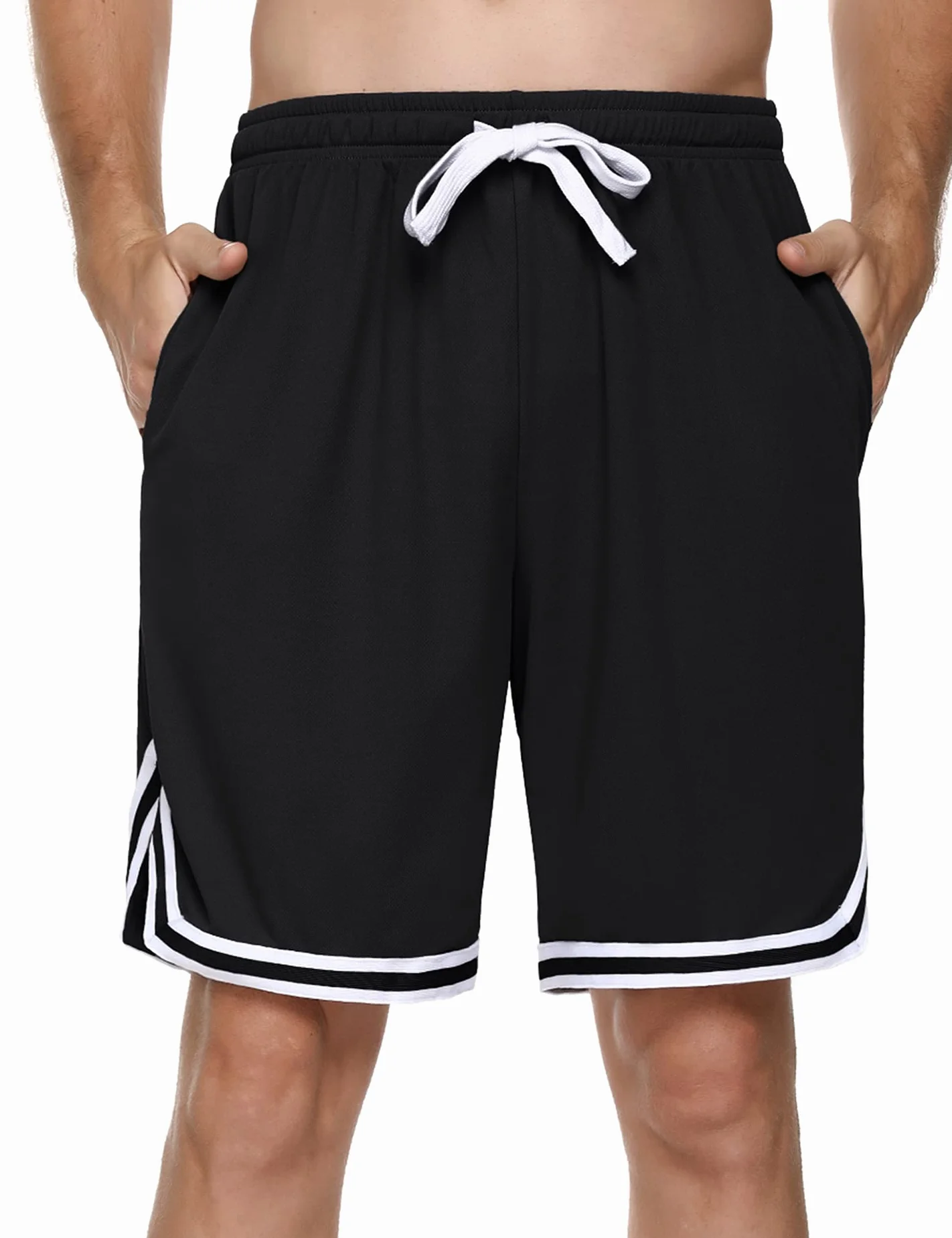 Pantalones Cortos Hombre Deportivo Verano Algodón Transpirables con Bolsillos para Running Fútbol Gimnasio Entrenamiento S-3XL