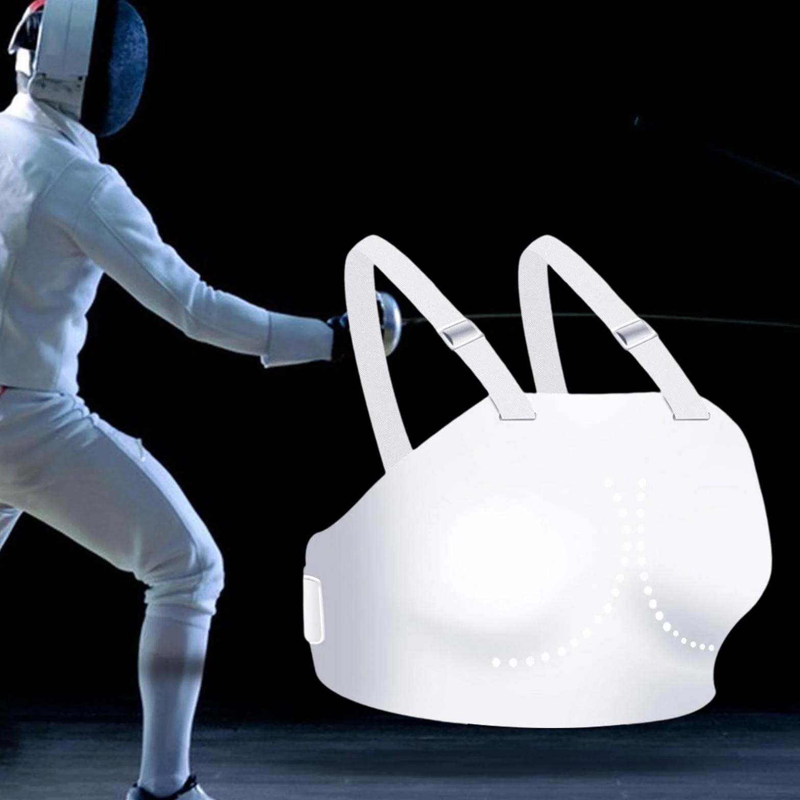 Harayaa Protector de Pecho, Equipo de Protección Corporal para Karate, Esgrima, Voleibol, Fútbol, Boxeo, Muay Thai Sanda