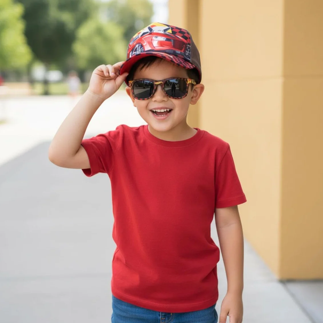 CERDÁ LIFE'S LITTLE MOMENTS Gafas de sol y gorra de béisbol para niños, juego de accesorios de verano