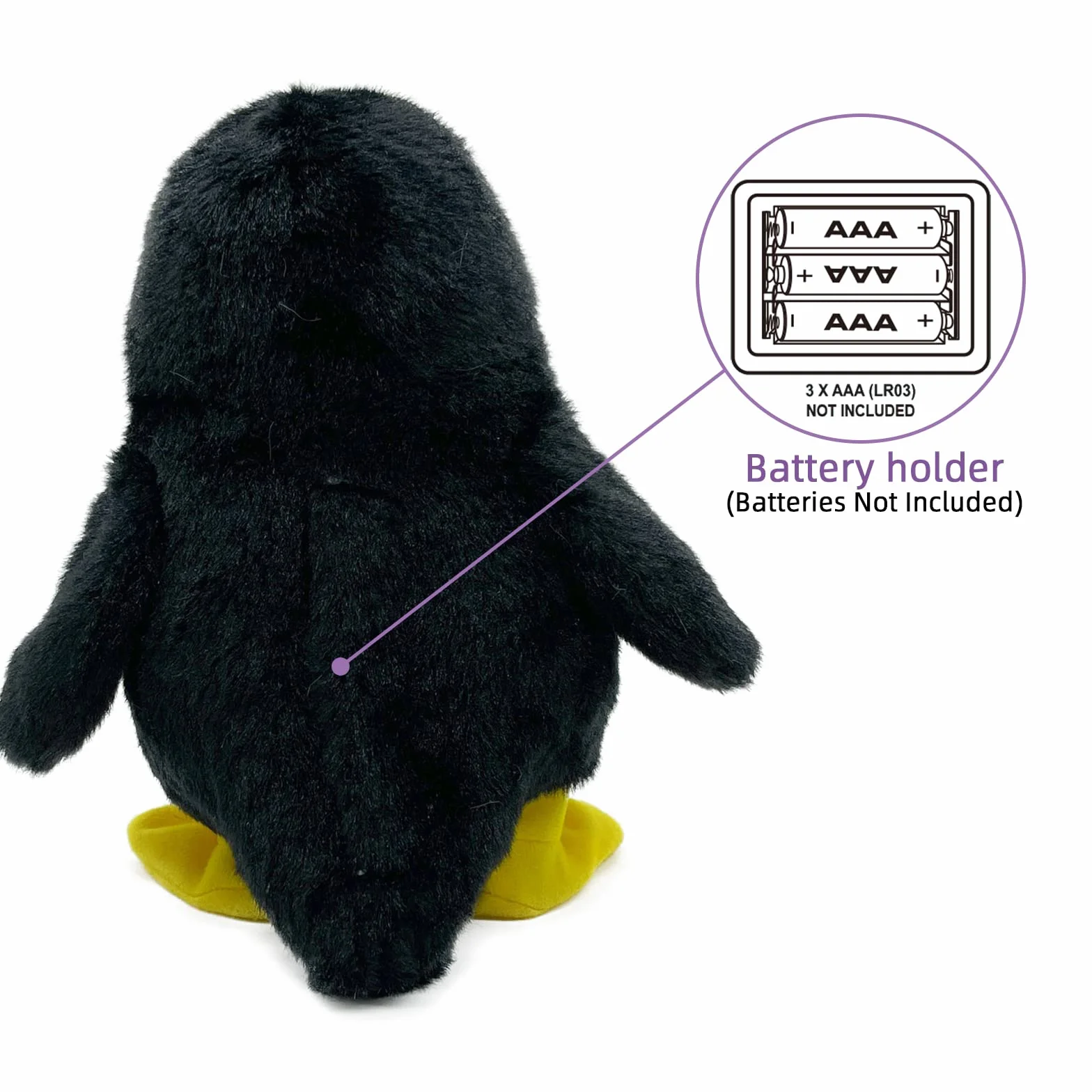 YH YUHUNG Pingüino de Peluche Que Camina y Repite lo Que Dices, Juguete Interactivo con Alas y Movimiento