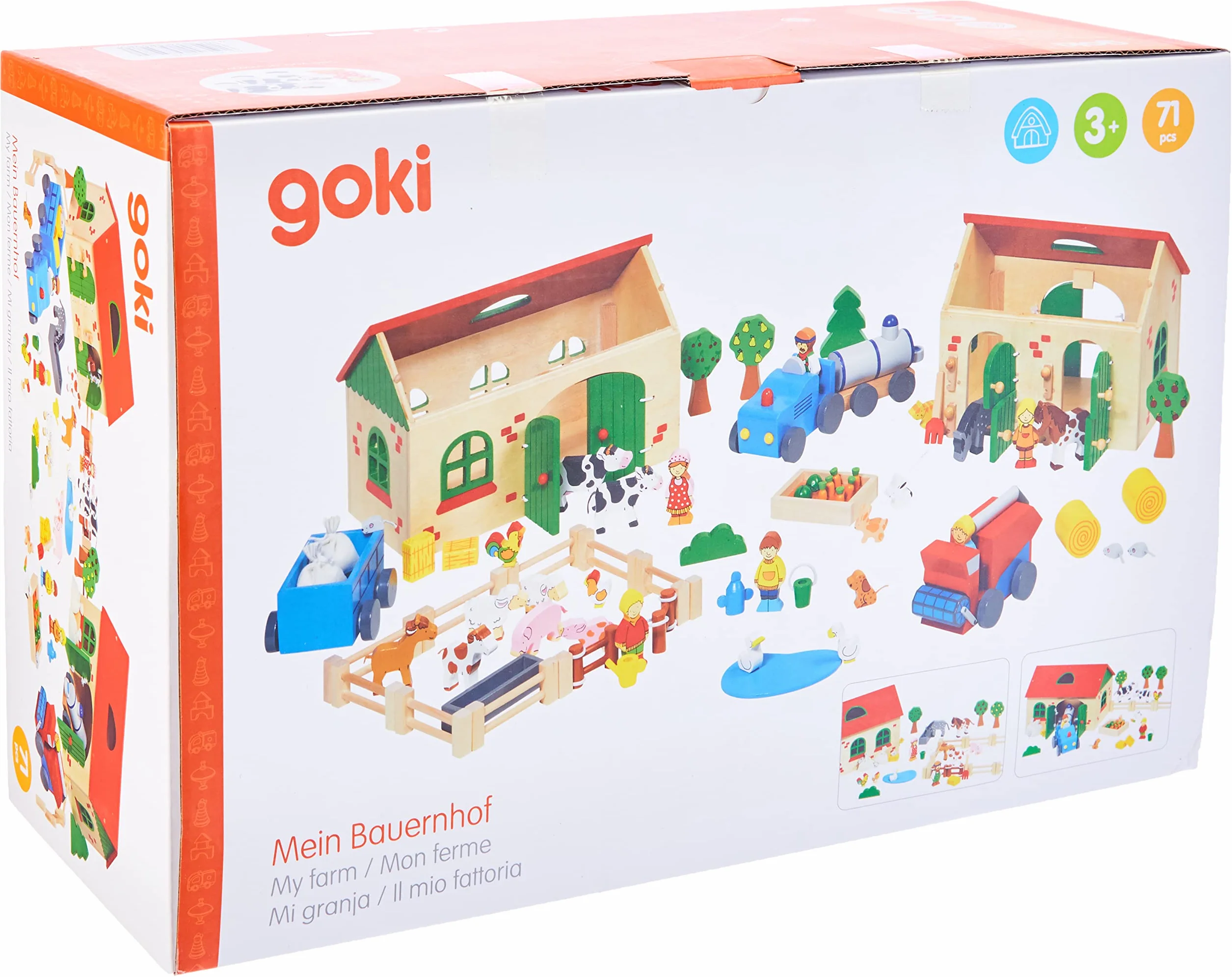 Goki 58598 - Granja de madera , color/modelo surtido