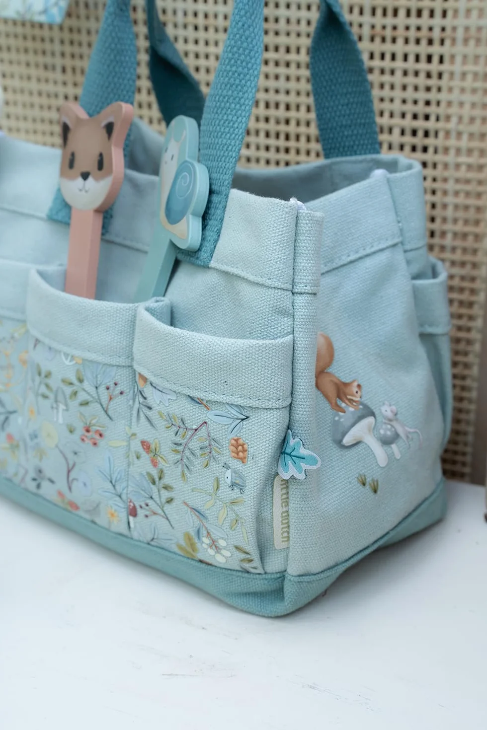 Little Dutch Forest Friends 9114 - Juego de herramientas de jardín para niños (incluye bolsa, 10 piezas)