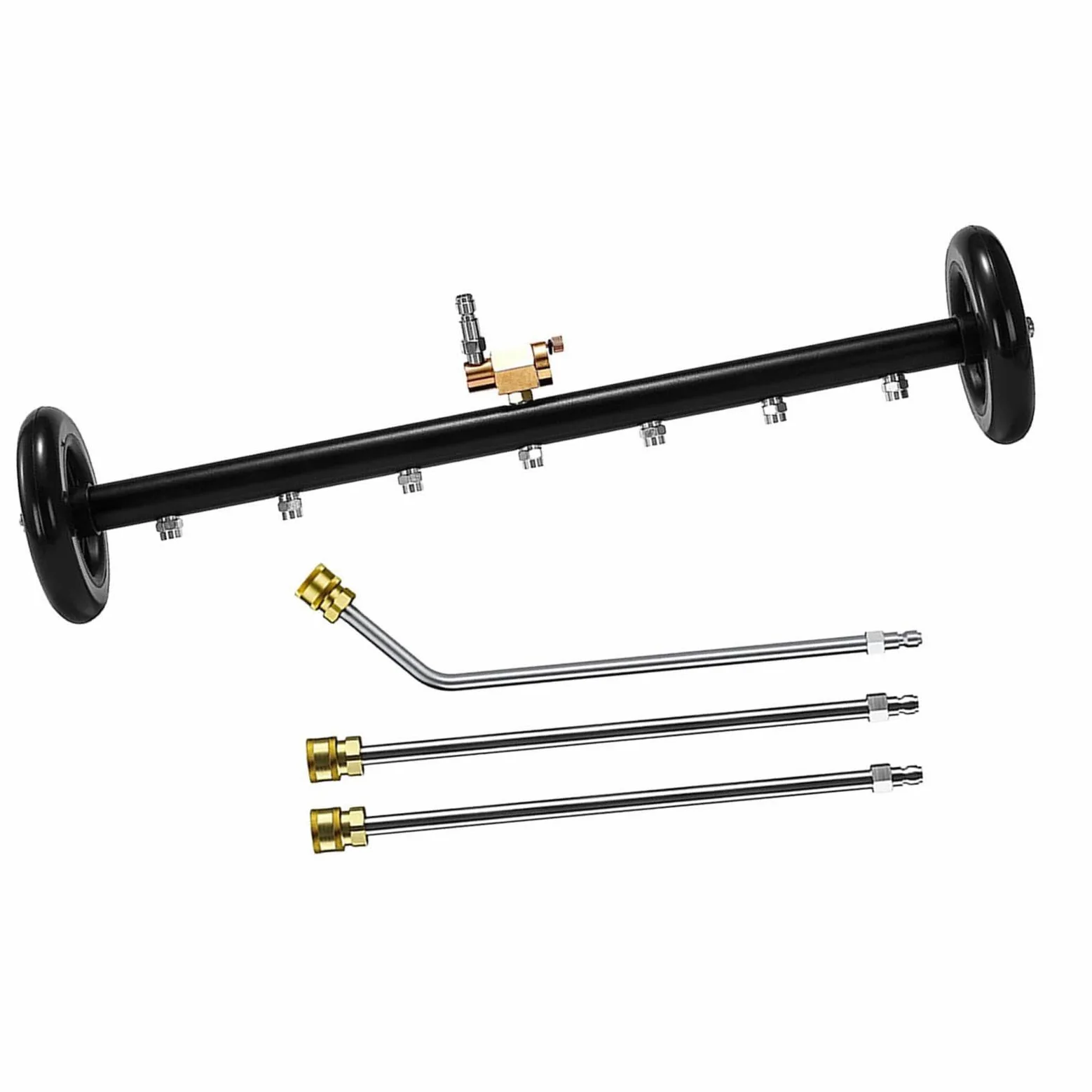 Escoba de Agua para de chasis de 24 Pulgadas con Varillas de | para máxima potencia de limpieza, proporcionando suficiente presión y un mejor efecto de limpieza.