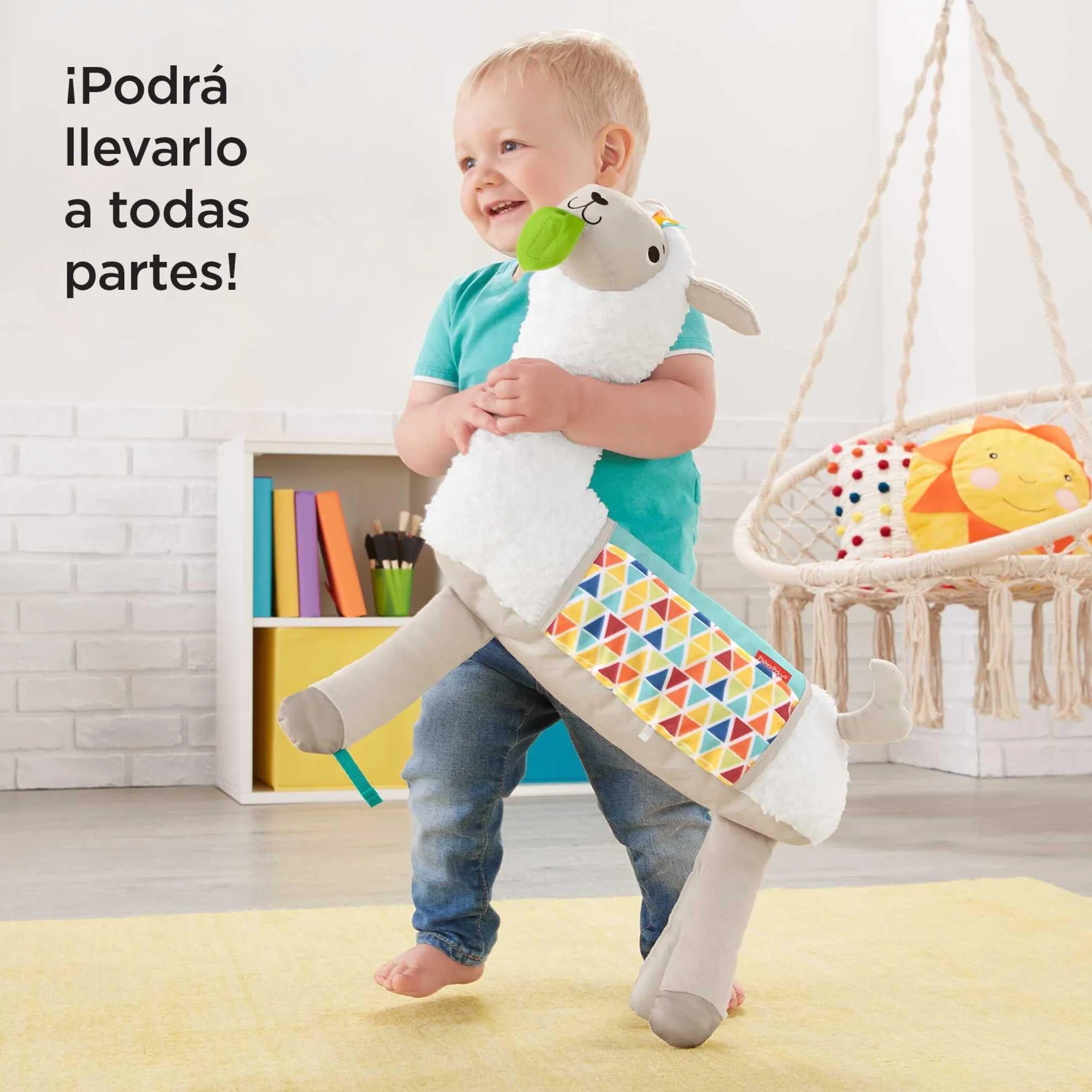 Fisher-Price Llama Crece Conmigo Cojín Juguete Sensorial Mattel GLK39