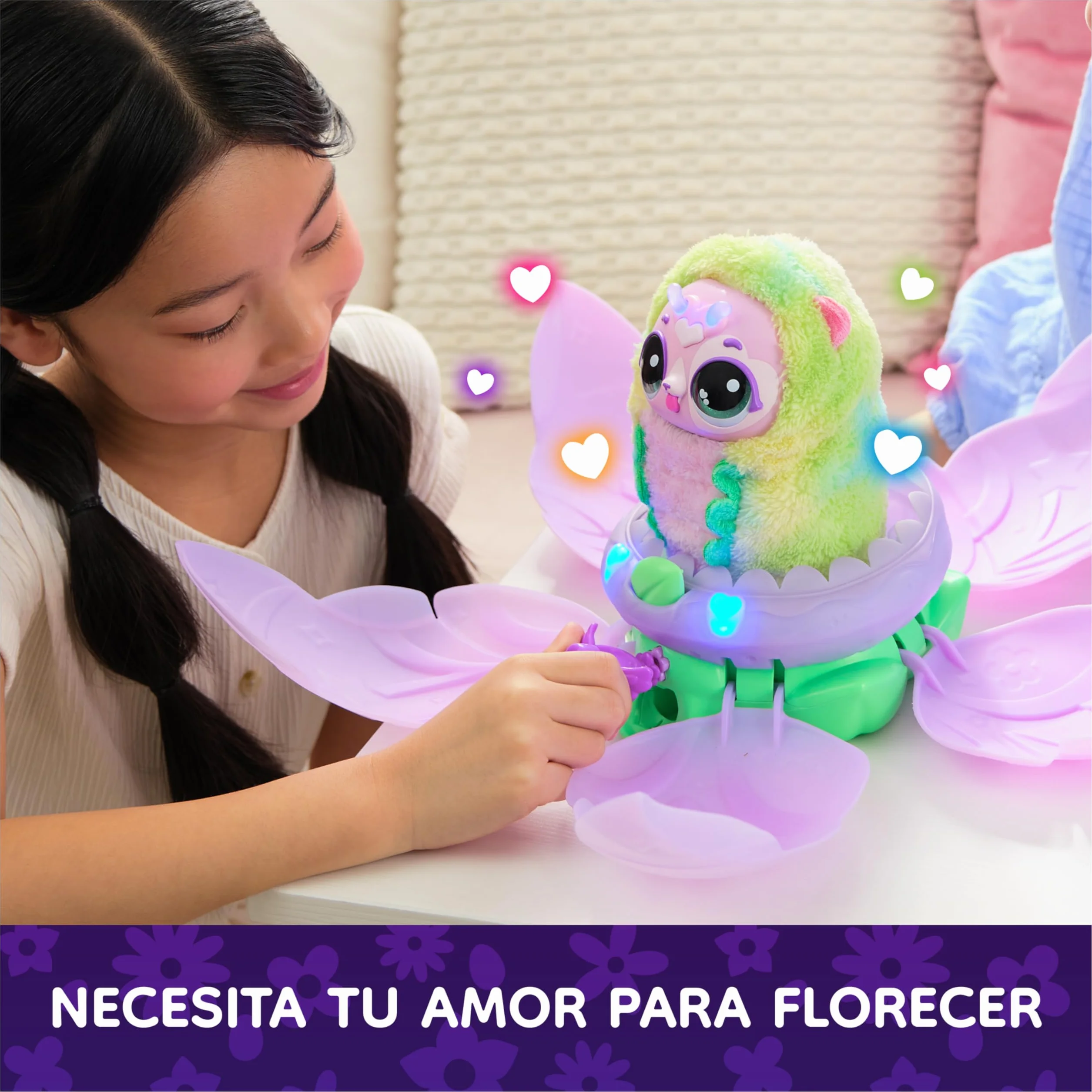 HATCHIMALS BLOOMABLES - Puppyfly Peluche Interactivo Sorpresa con Transformación Mágica Repetible y más de 100 Sonidos - 6073019 - Mascota Interactiva - Juguetes Niñas 5 Años + Regalo Niña 5 Años +