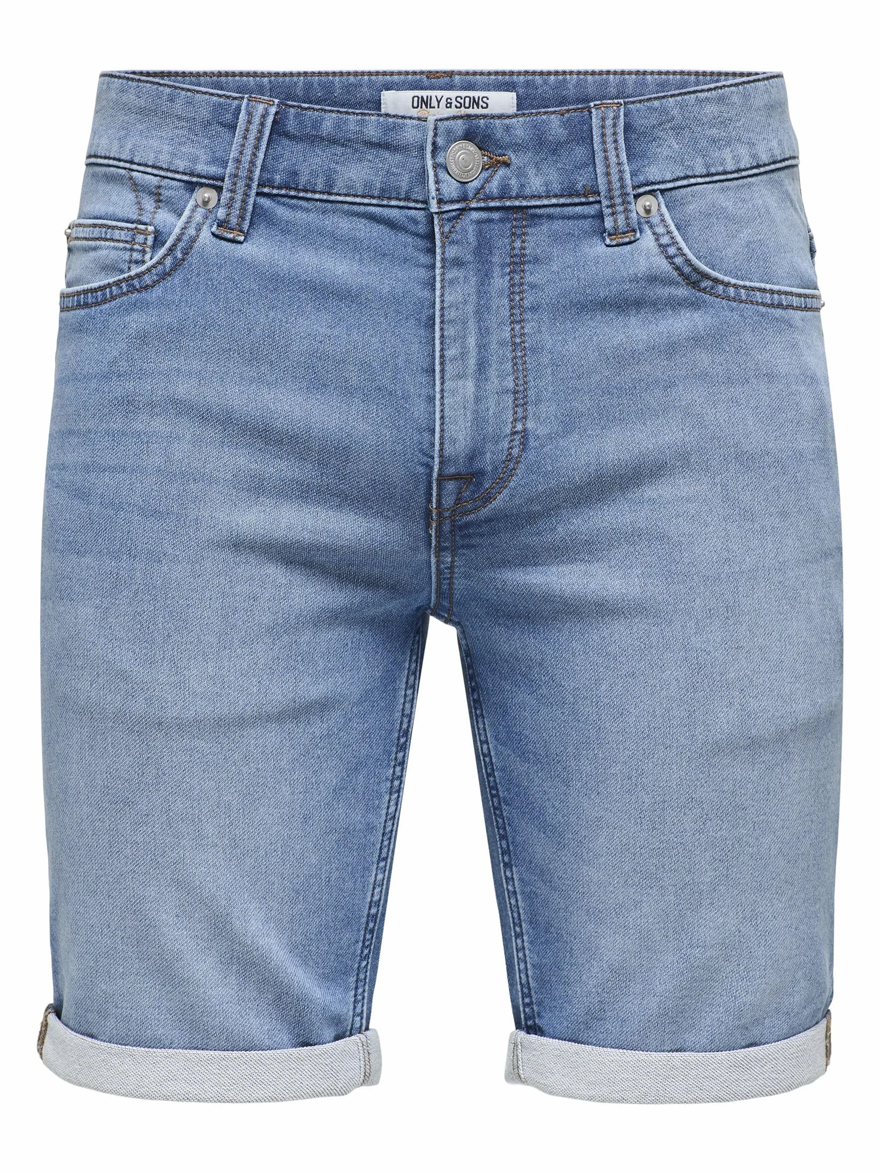Hombres O&S Pantalones Cortos de Mezclilla Capri 3/4 Bermudas Verano Ocio