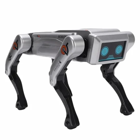 Perro Robot Programable, Control Remoto, Mascota Robótica Interactiva con IA para Niños y Adultos, con Música y Efectos de Luz para el Aprendizaje Stem