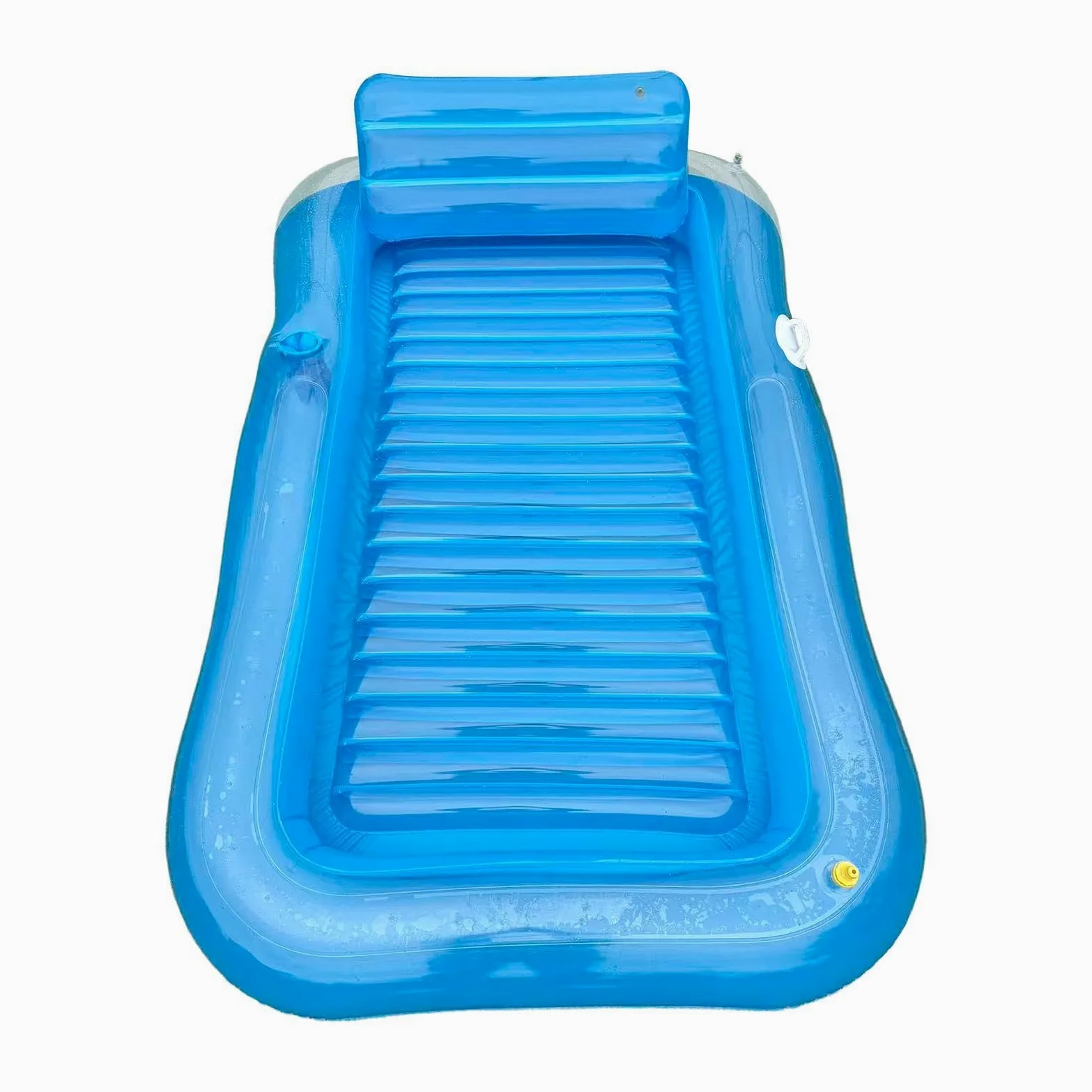 Flotadores De Piscina para Adultos,Cama Flotante con Portavasos | Cama de Bronceado Hinchable para Piscina | para Uso En Exteriores, Jardín, Patio, Terraza Y Disfrutar del Sol