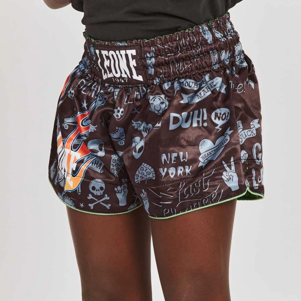 LEONE 1947 Pantaloncini Boxe Kick-Thai Jr. Niños y jóvenes