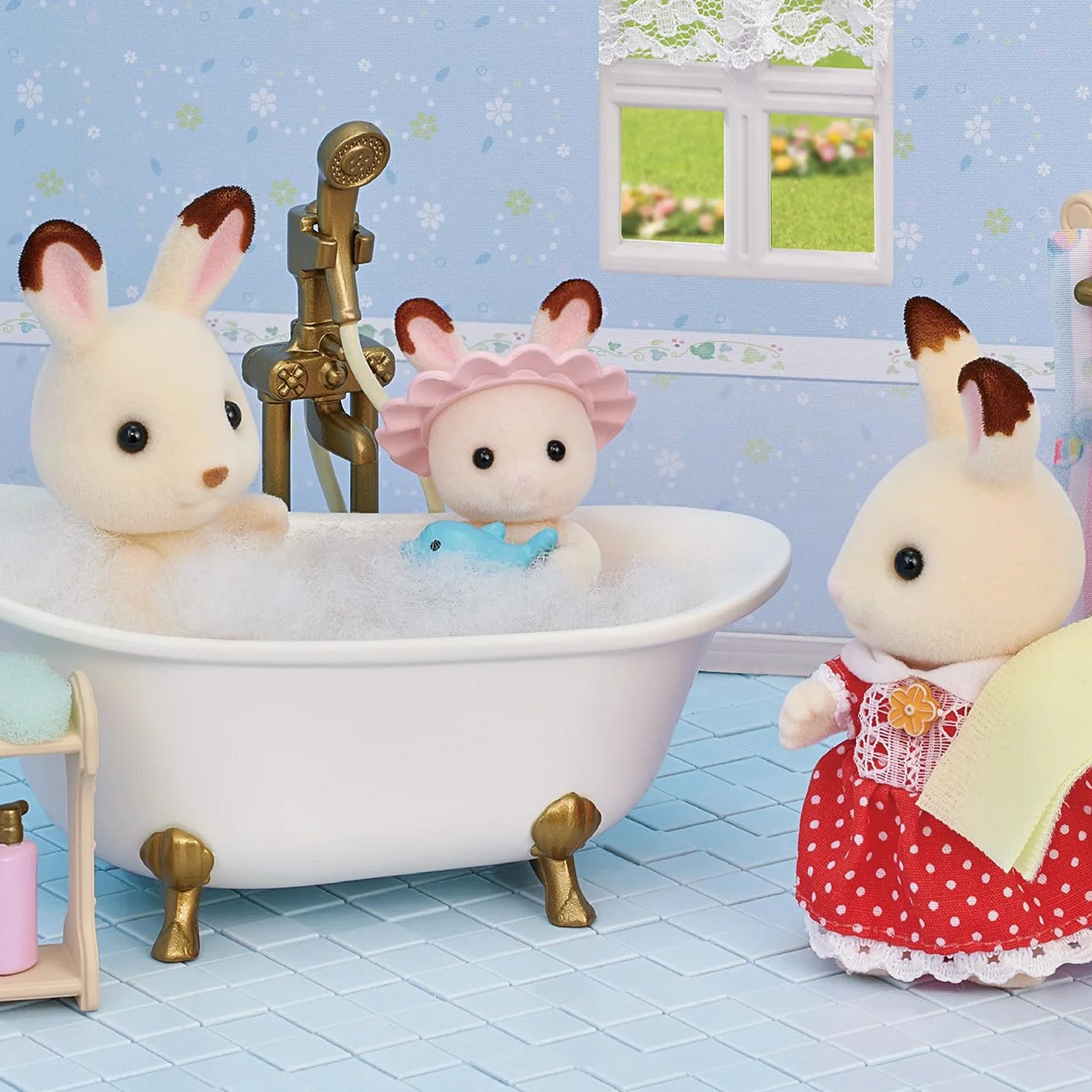 Sylvanian Families - 5739 Set de Baño y Ducha - Casa de muñecas