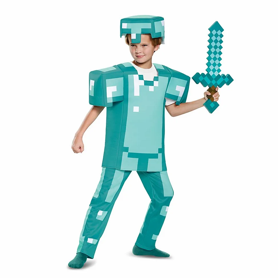 Disfraz de Minecraft Armor Deluxe para Halloween para niños