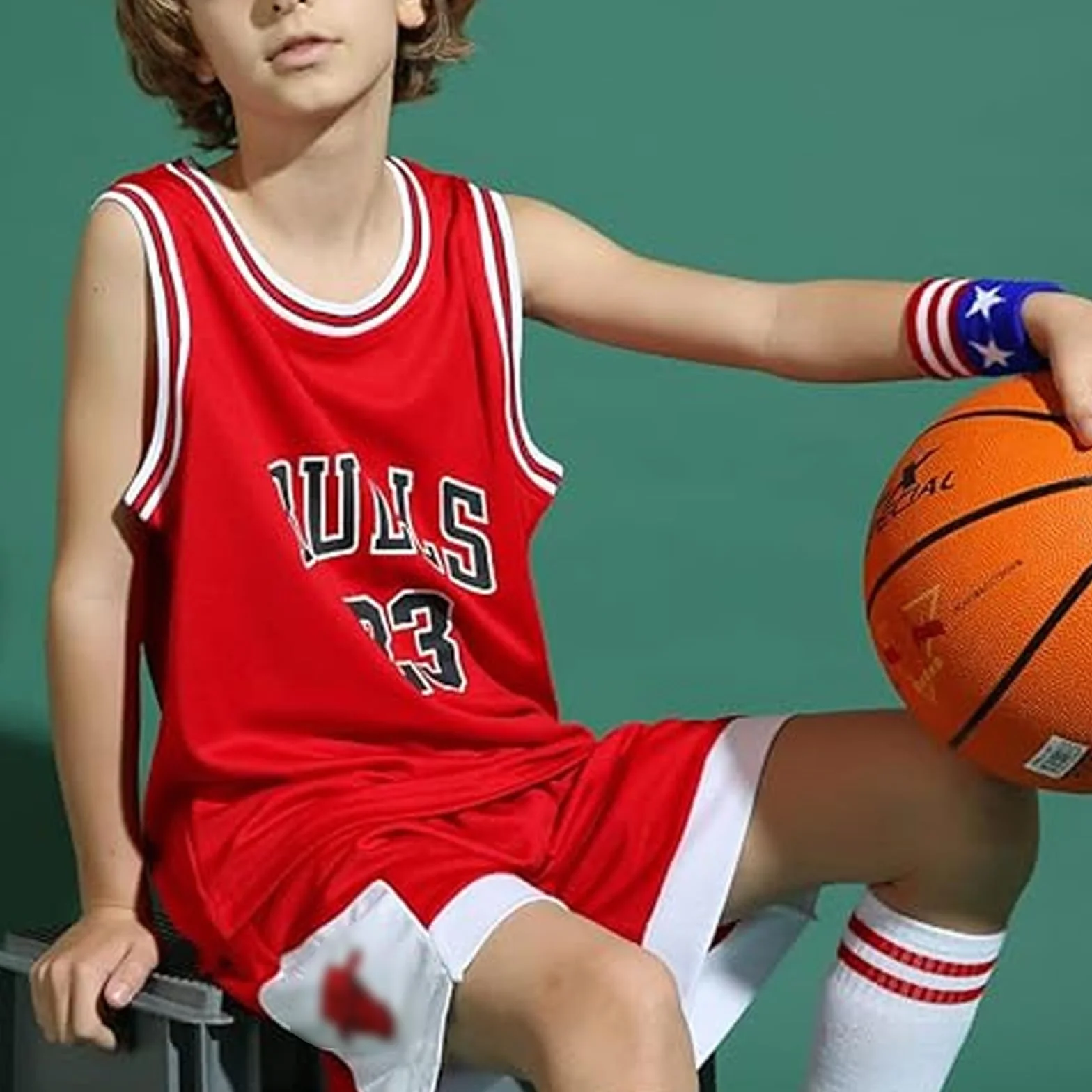 Conjunto de Baloncesto para Niños 2 Piezas - Camiseta Tirantes y Pantalones Cortos