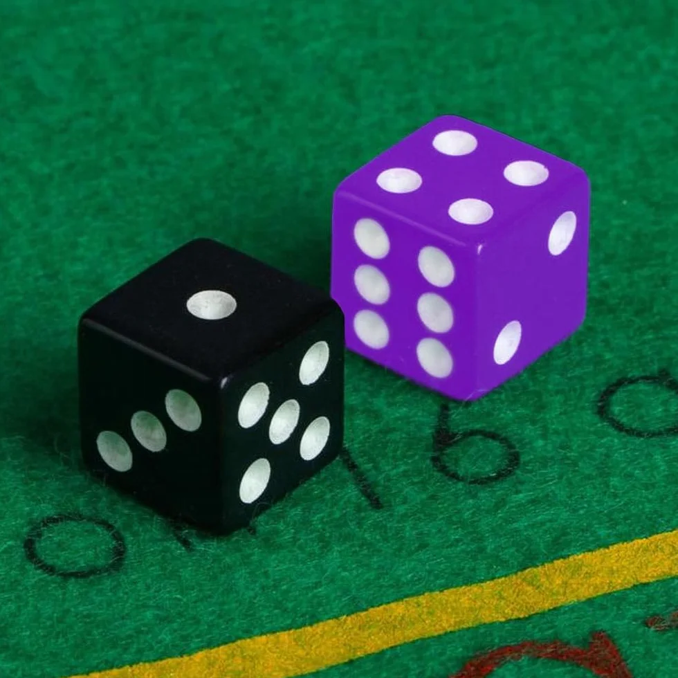 Juego de 10 dados multicolor, 16 mm, acrílico, 6 caras para juegos de mesa y accesorios