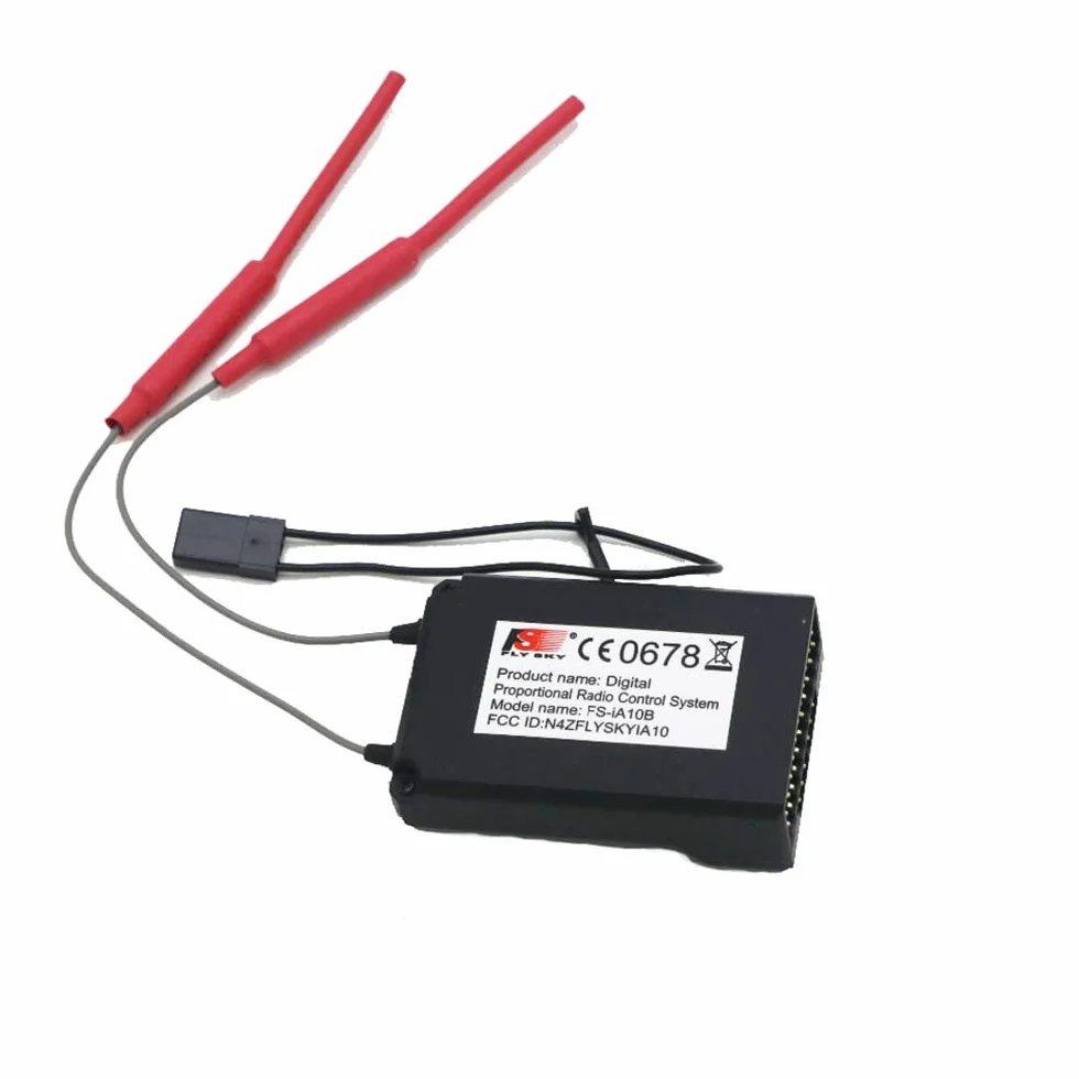 Receptor RC de 2.4 GHz de 10 canales compatible con FS I6 I10 I6S I6X transmisor para 1/10 RC Car RC Crawler FPV RC Racing Quadcopter RC Boat Racing Drone