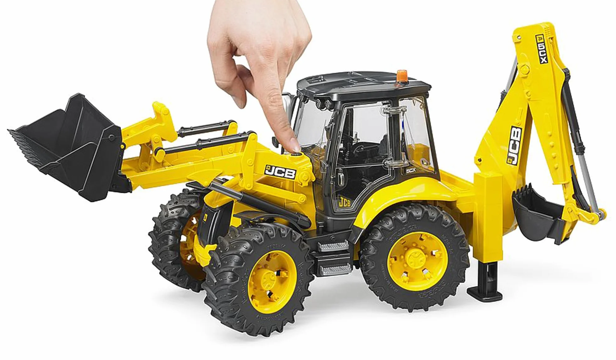 bruder 02454 - JCB 5CX eco Backhoe - 1:16 Vehículo de construcción, Obra, Pala, Retroexcavadora, Trabajador, bworld, Máquina de construcción, Toy