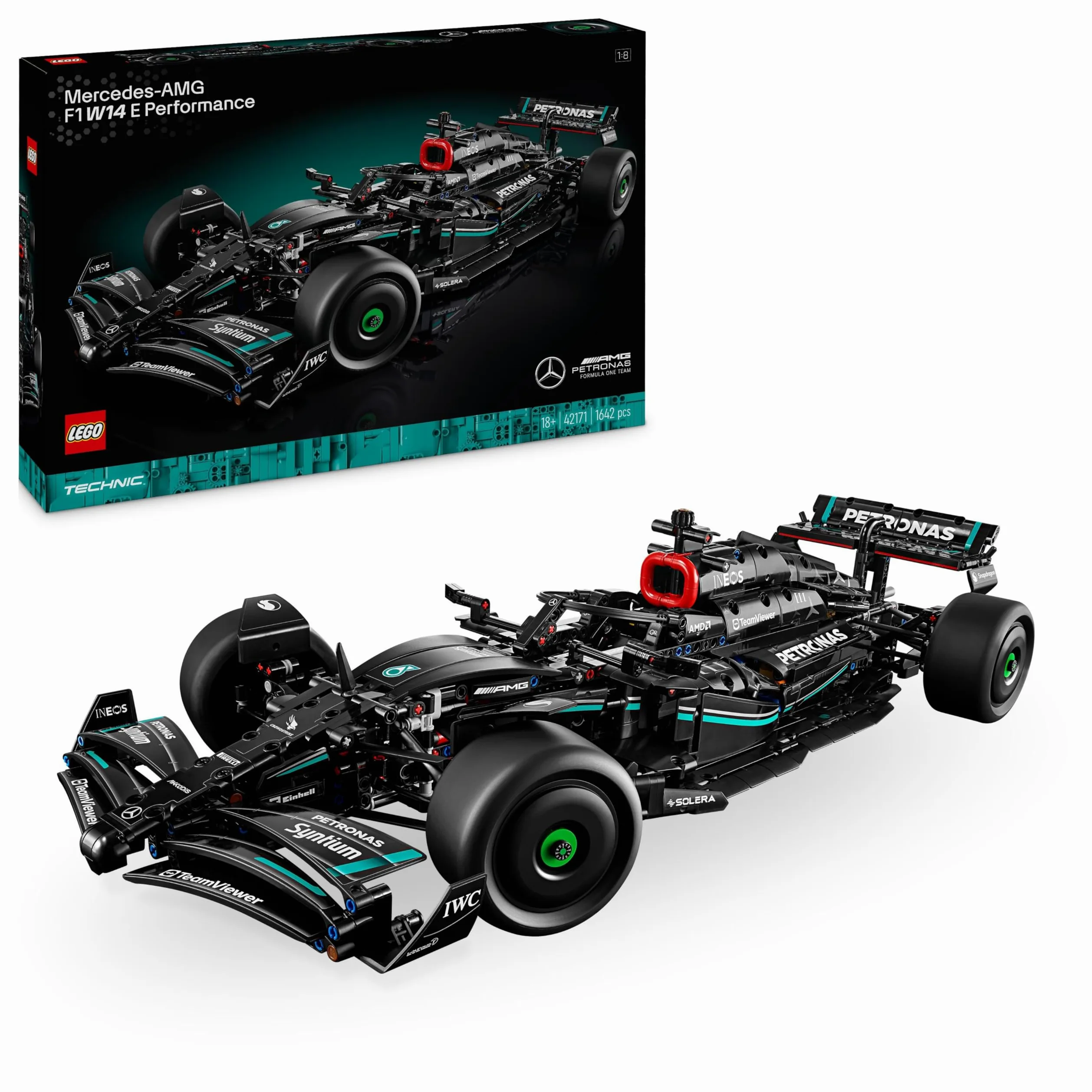 LEGO Technic Mercedes-AMG F1 W14 E Performance Maqueta de Construcción de Coche de Carreras a Escala, Regalo de Cumpleaños para Hombres y Mujeres, Decoración para el Hogar o la Oficina 42171